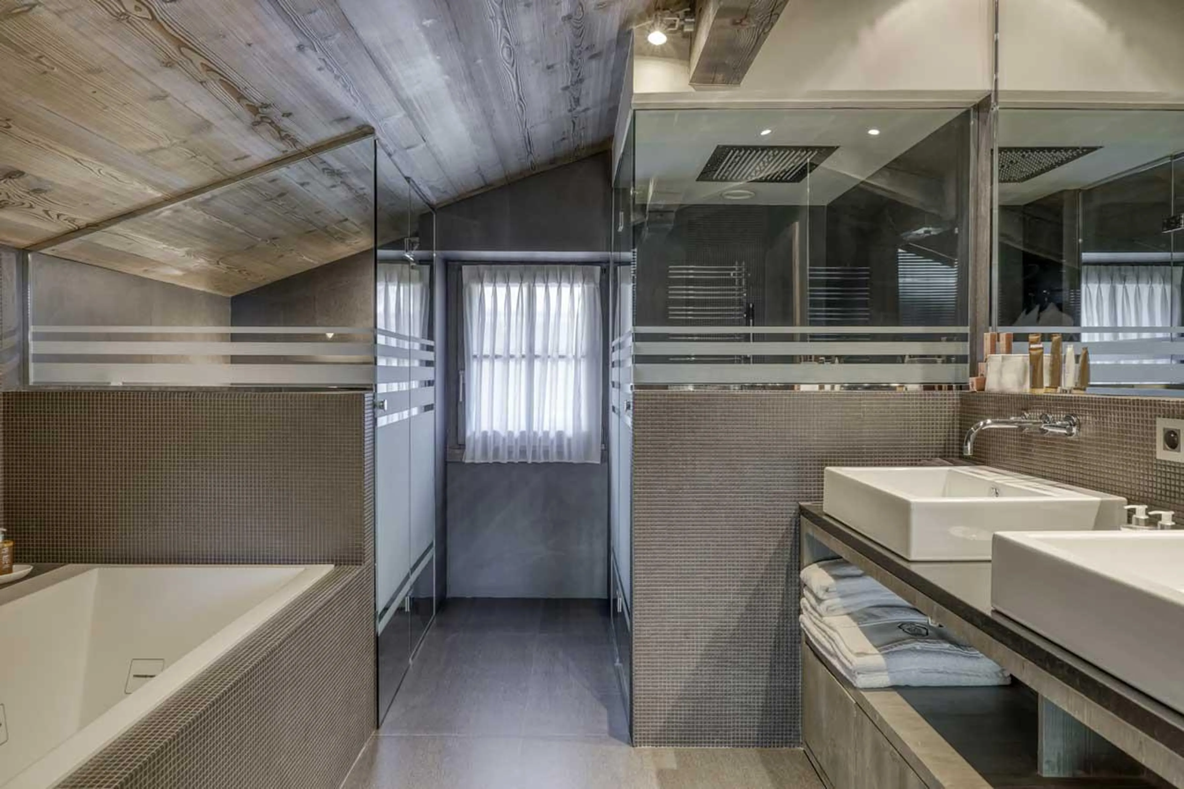 Shower room at Chalet Dana in Megeve