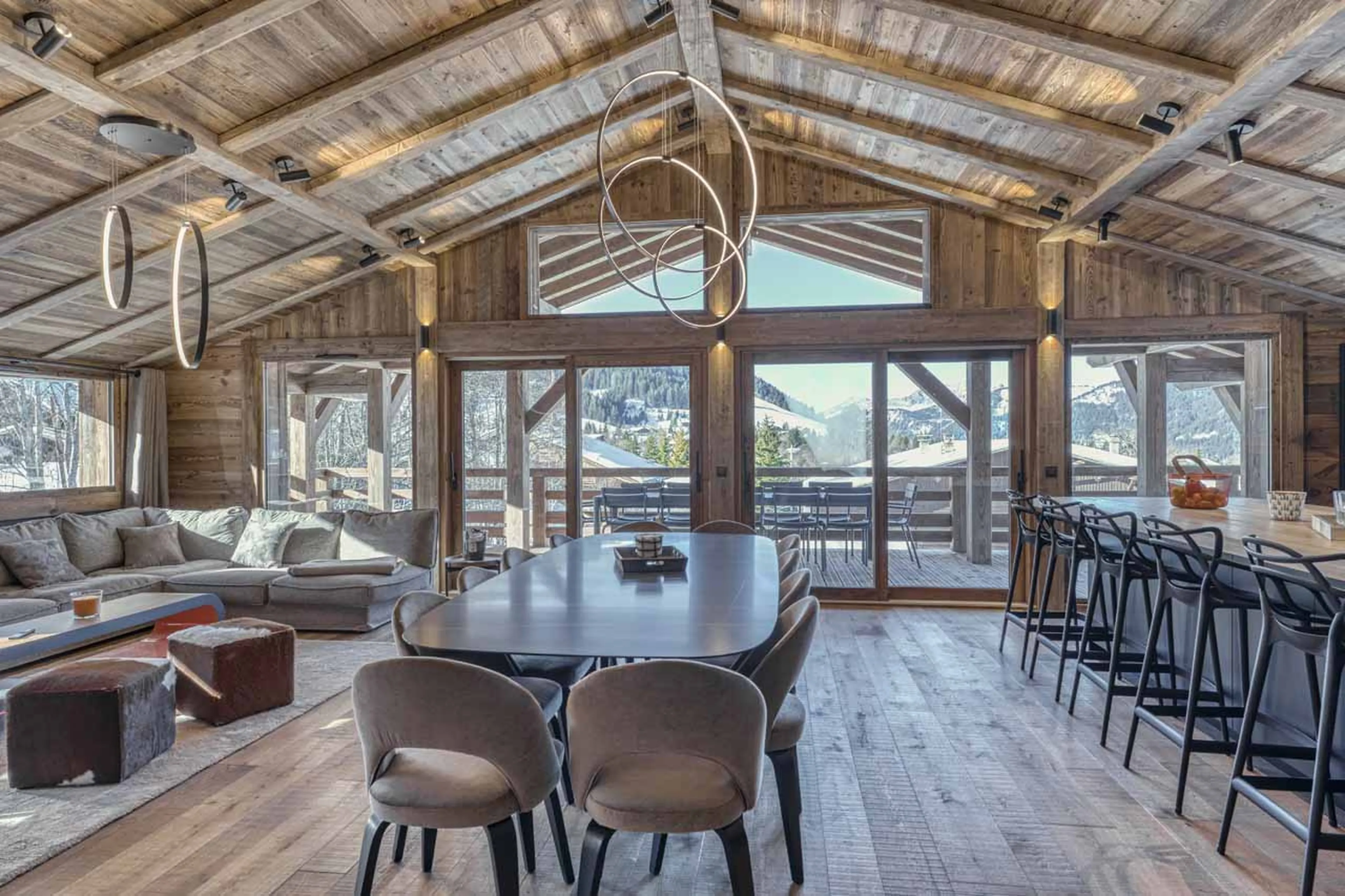 Dining area at Chalet de Gabin in Megeve
