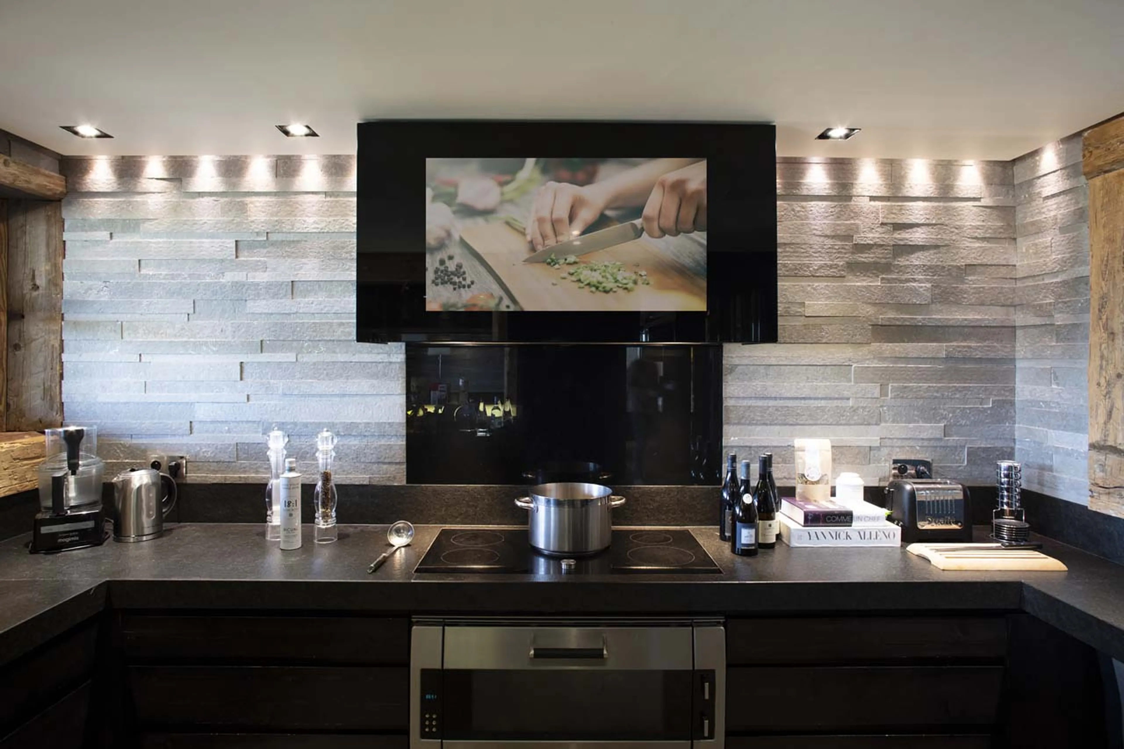 Kitchen at Chalet de la Cry in Megeve