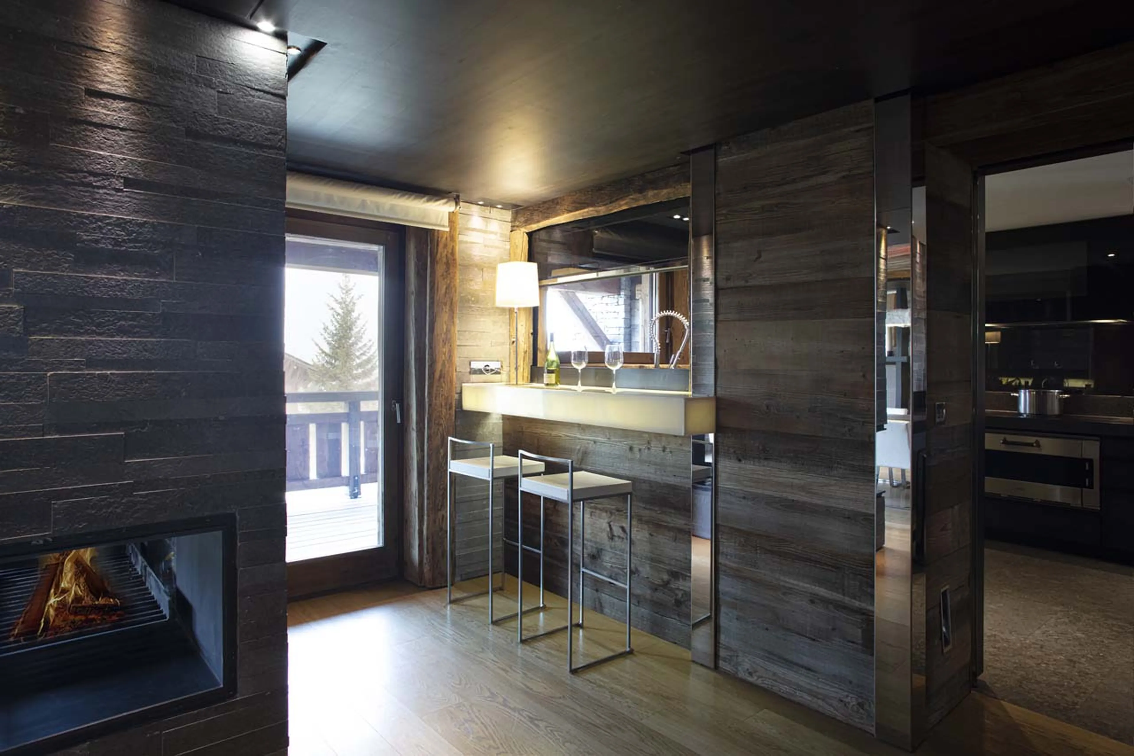 Bar at Chalet de la Cry in Megeve