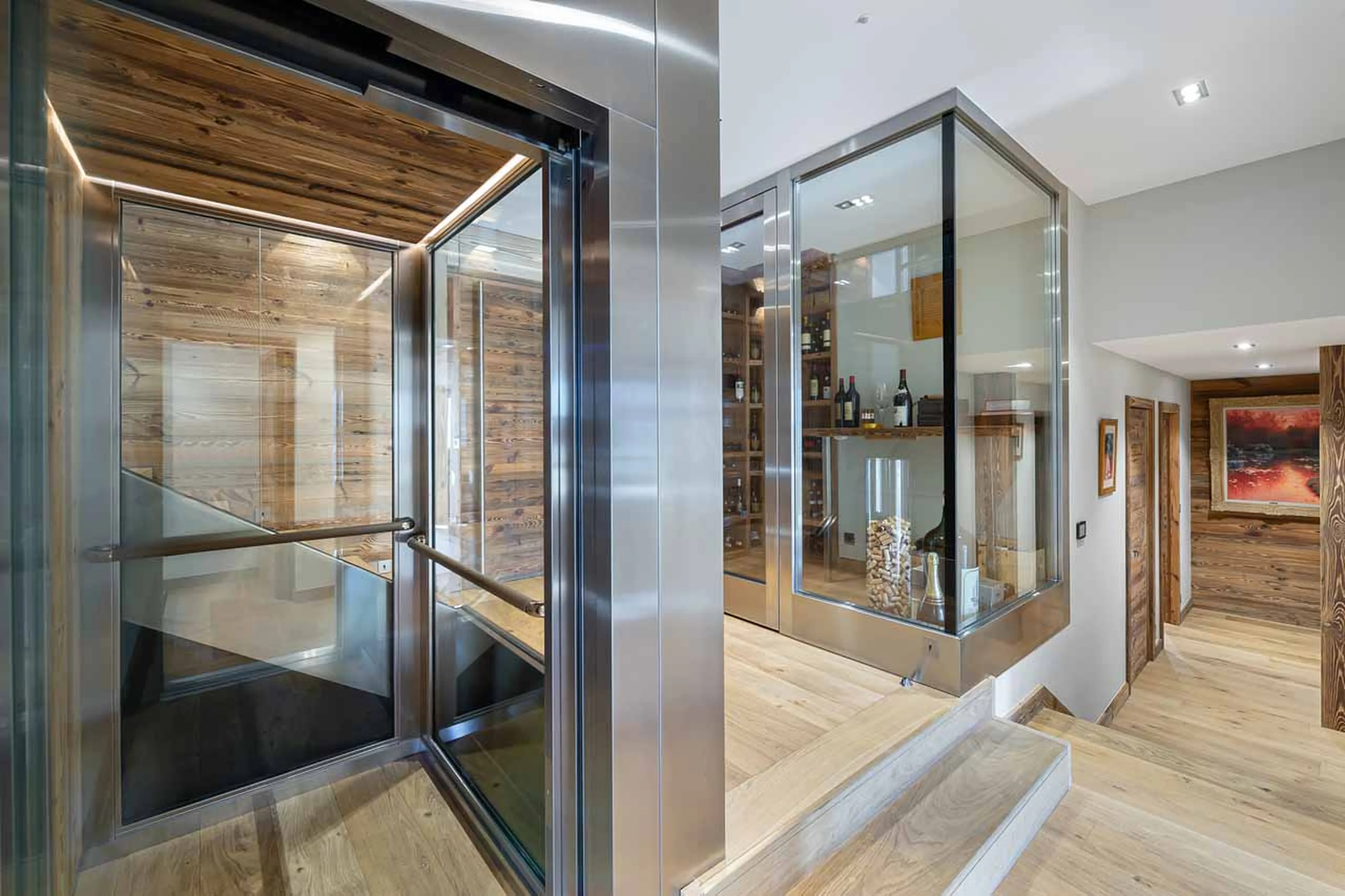 Entrance at Chalet Decembre in Megeve