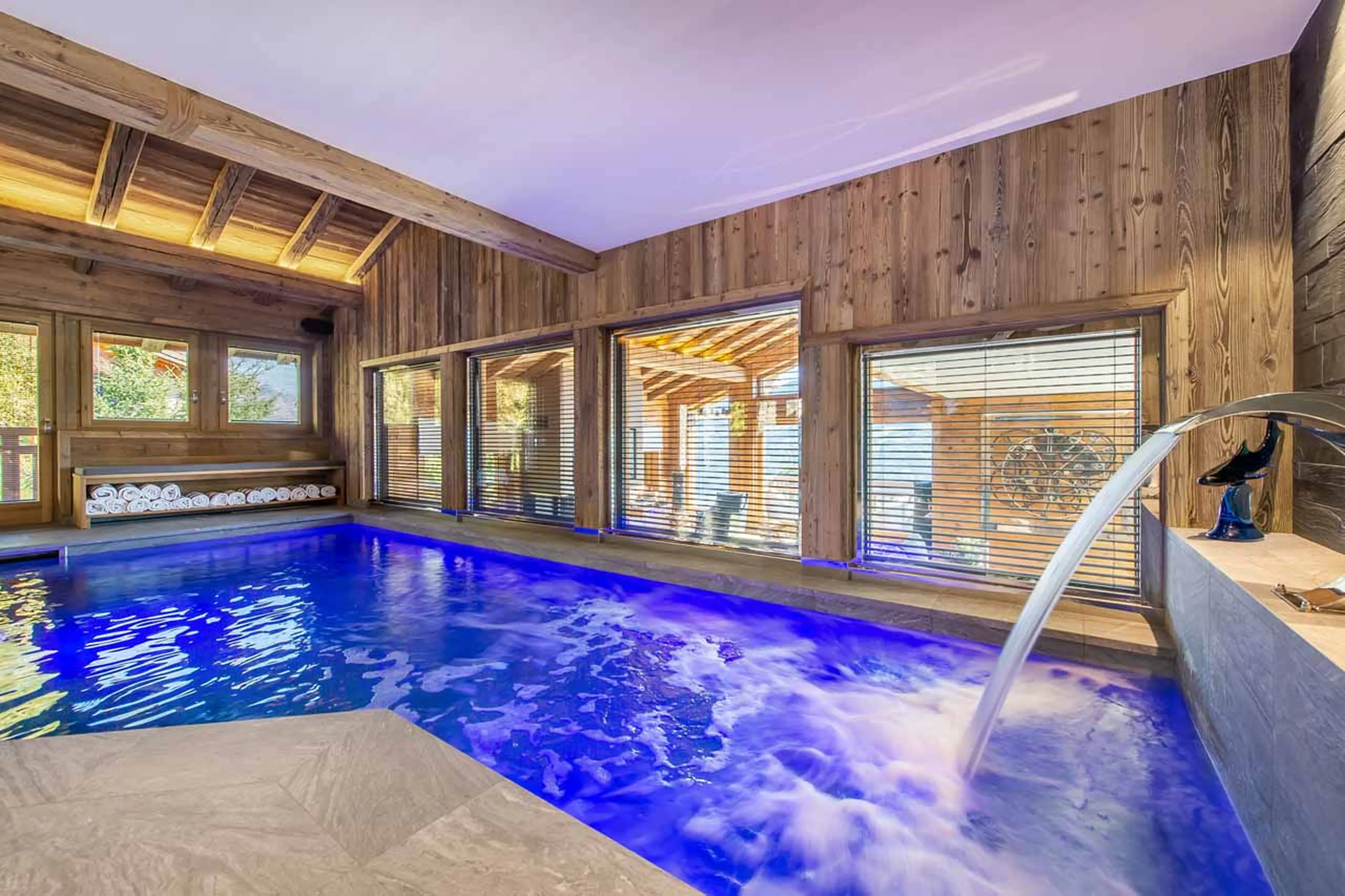 Spa pool at Chalet Decembre in Megeve