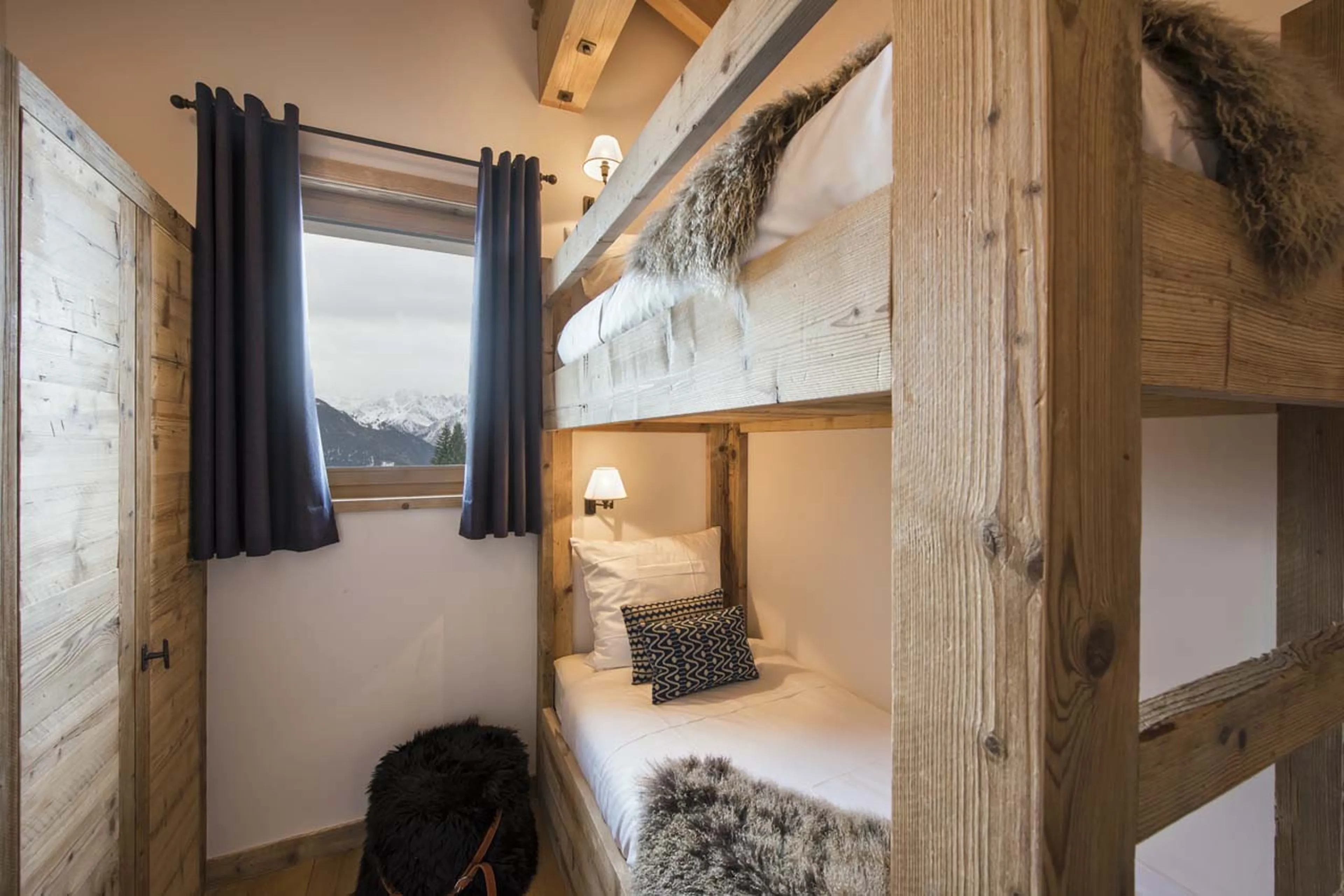 Bedroom four in Chalet Delormes in Verbier