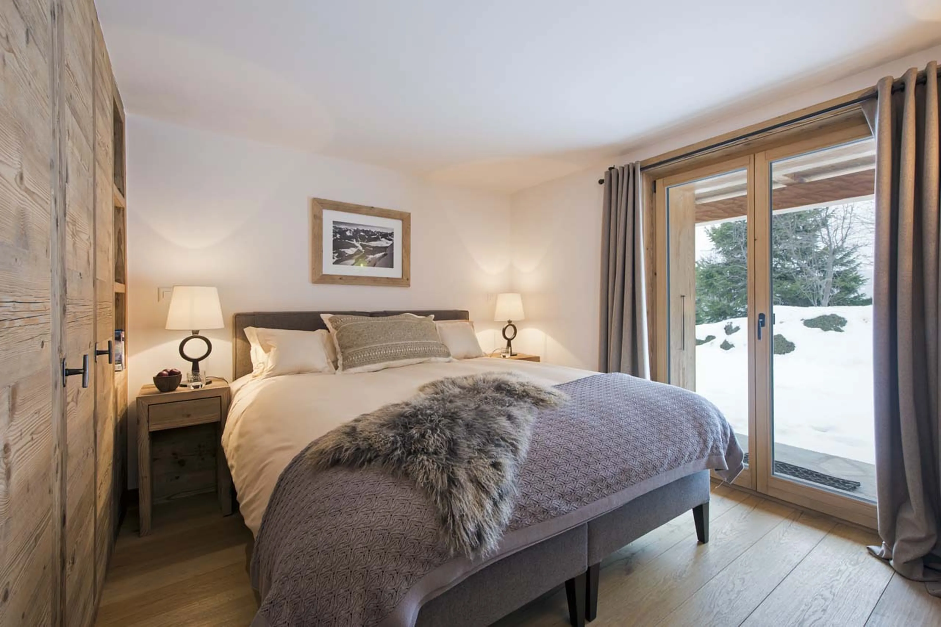 Bedroom six in Chalet Delormes in Verbier