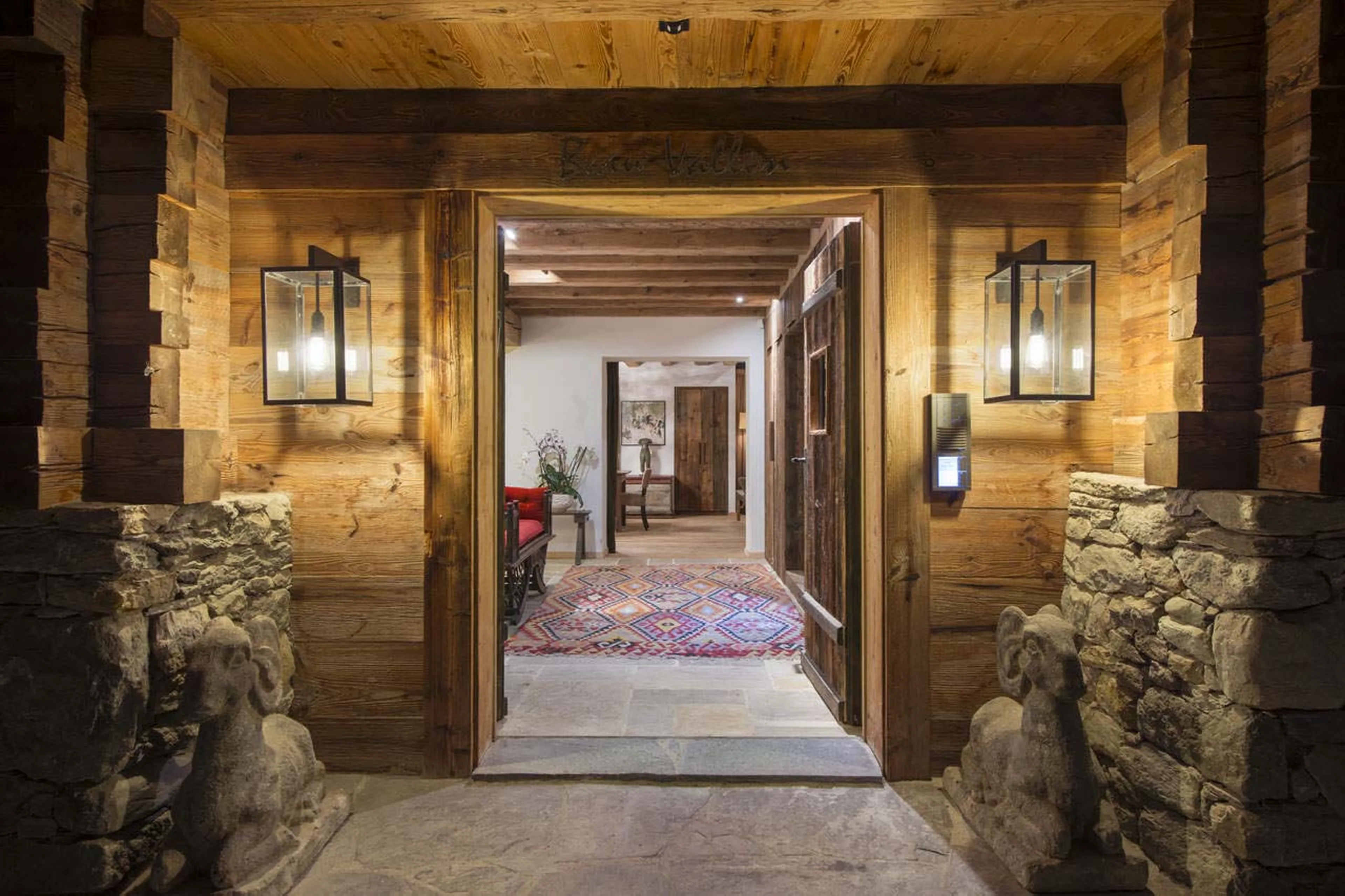 Entrance to  Chalet Dent Blanche in Verbier