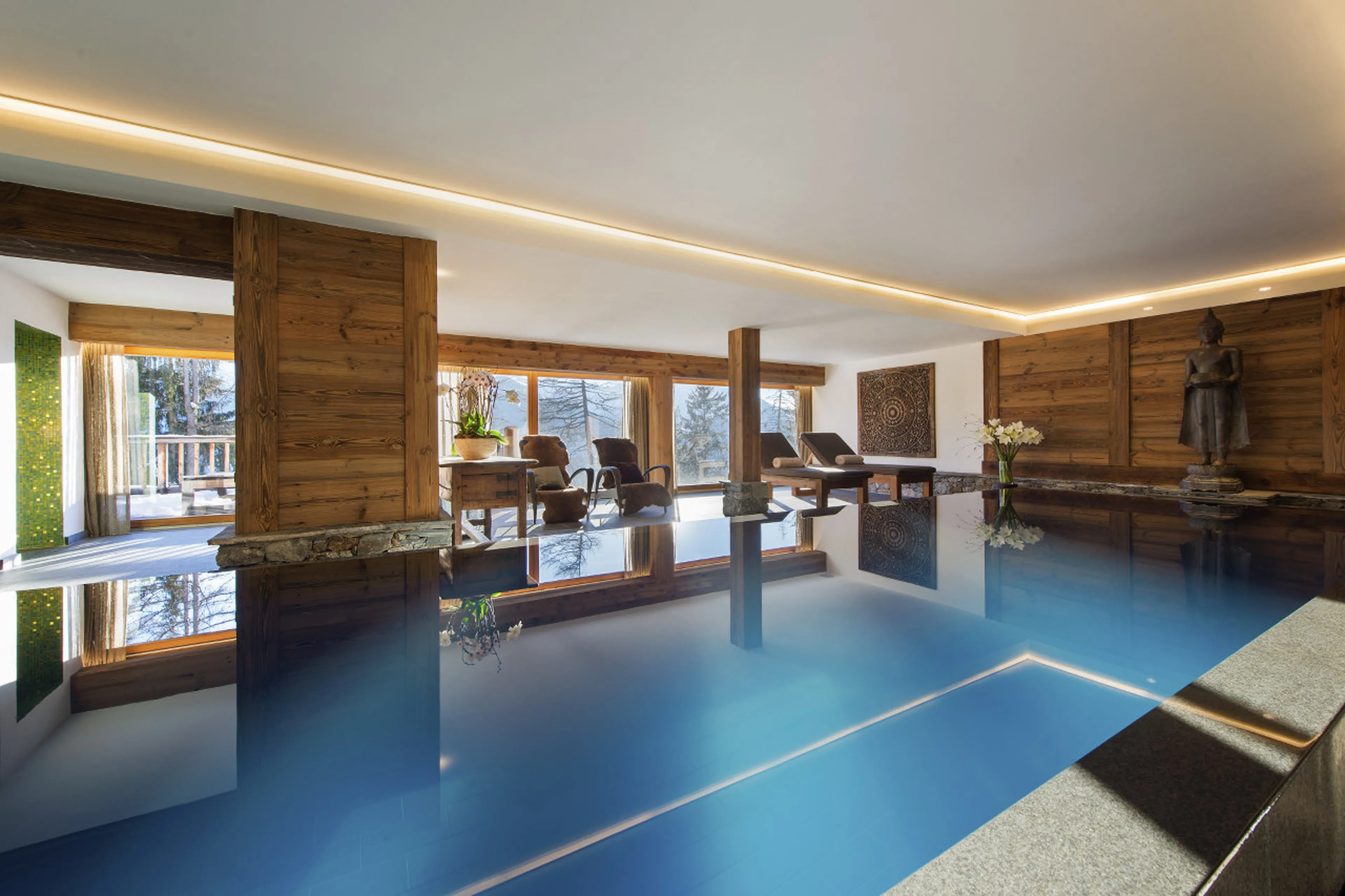 Pool at Chalet Dent Blanche in Verbier