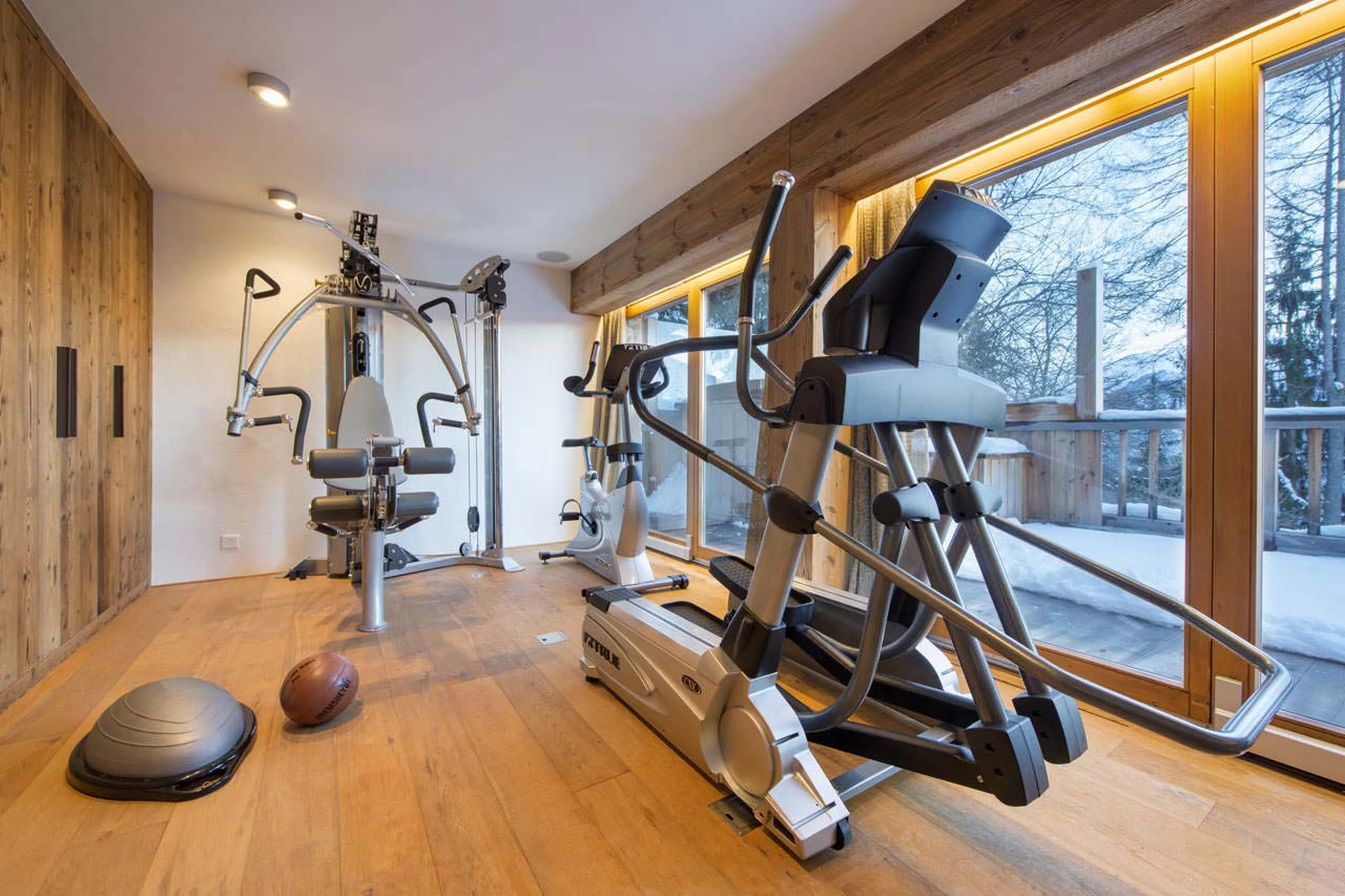 Gym at Chalet Dent Blanche in Verbier