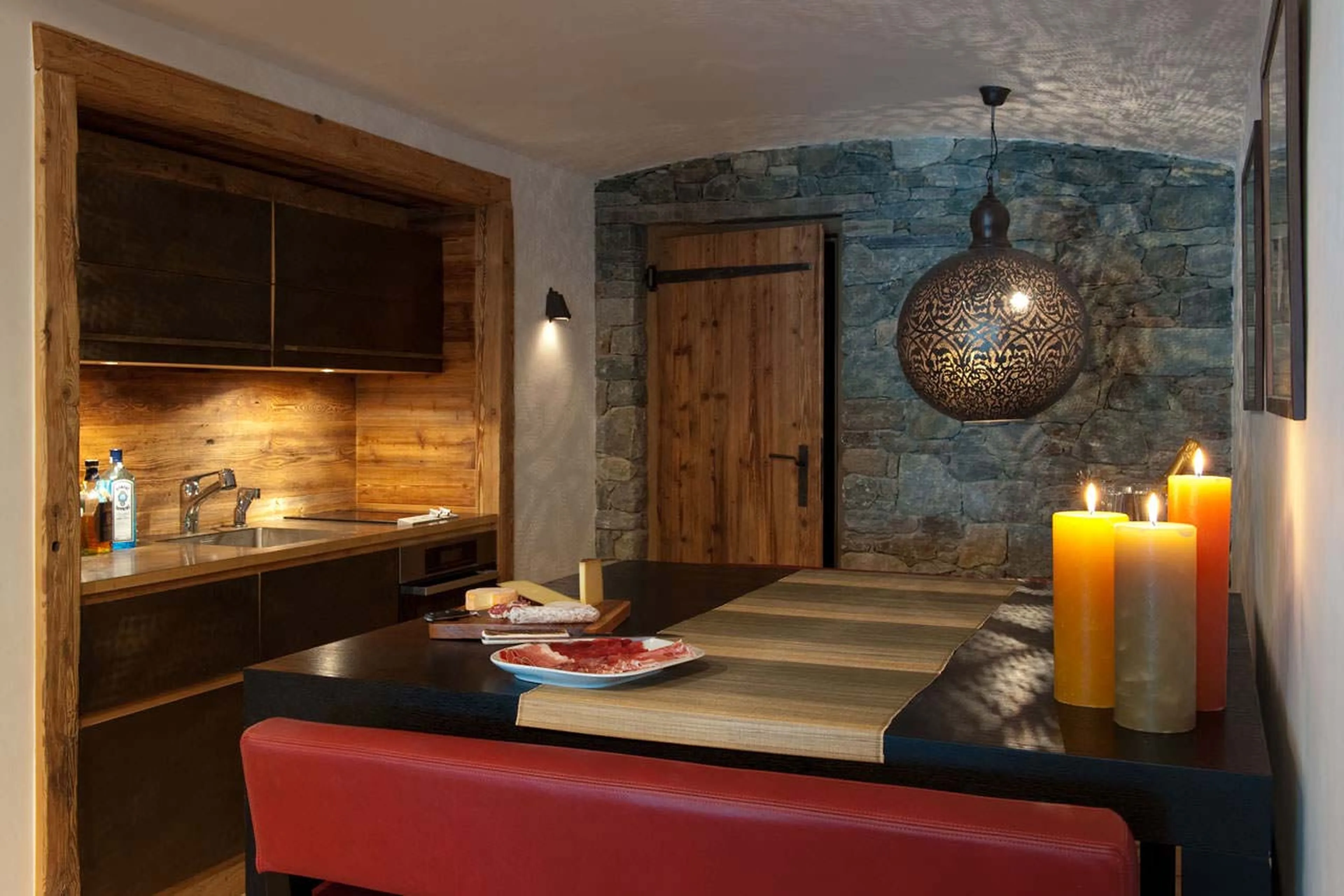 Wine cellar at Chalet Dent Blanche in Verbier