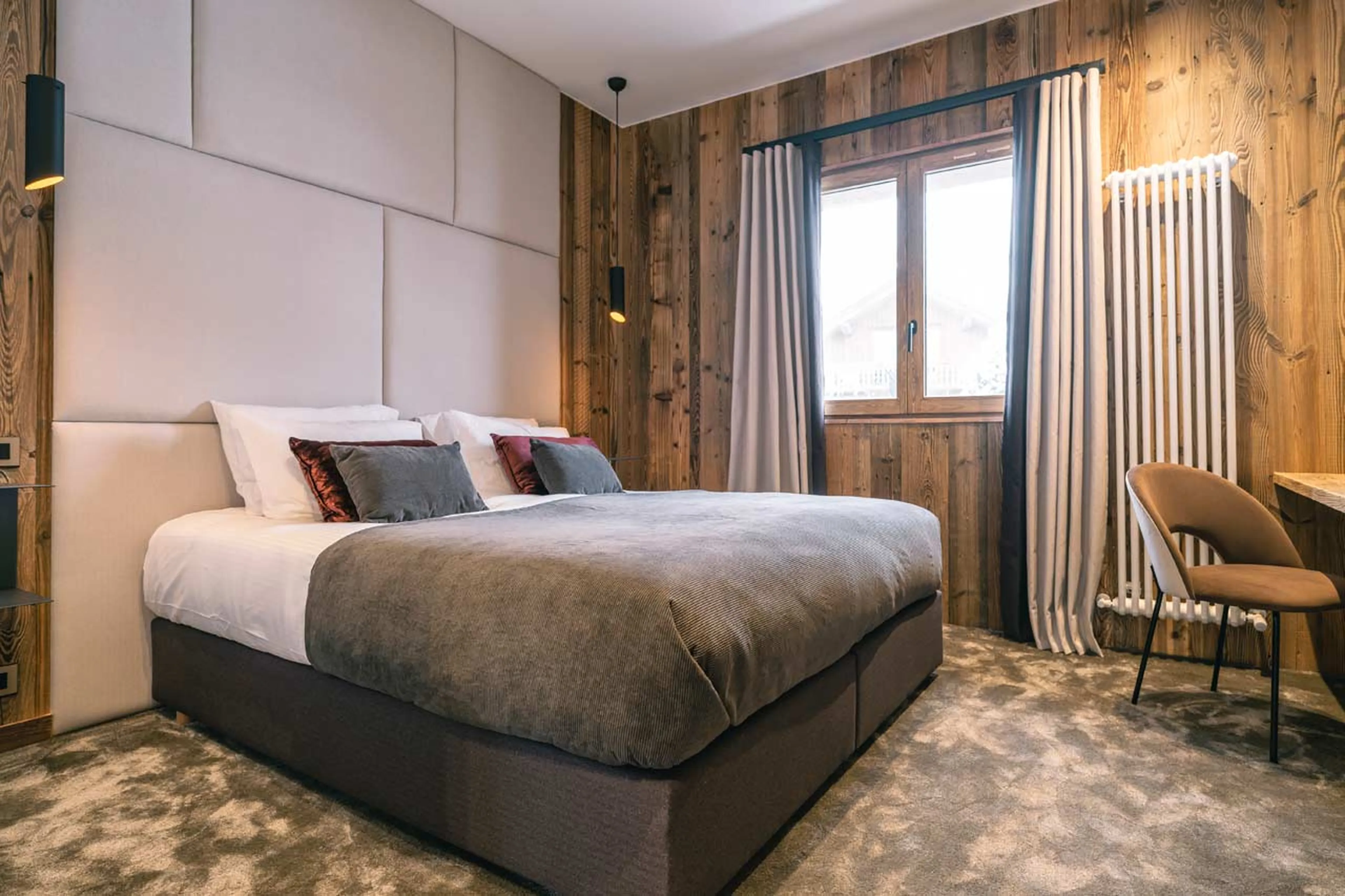Bedroom five at Chalet des Amis in Meribel