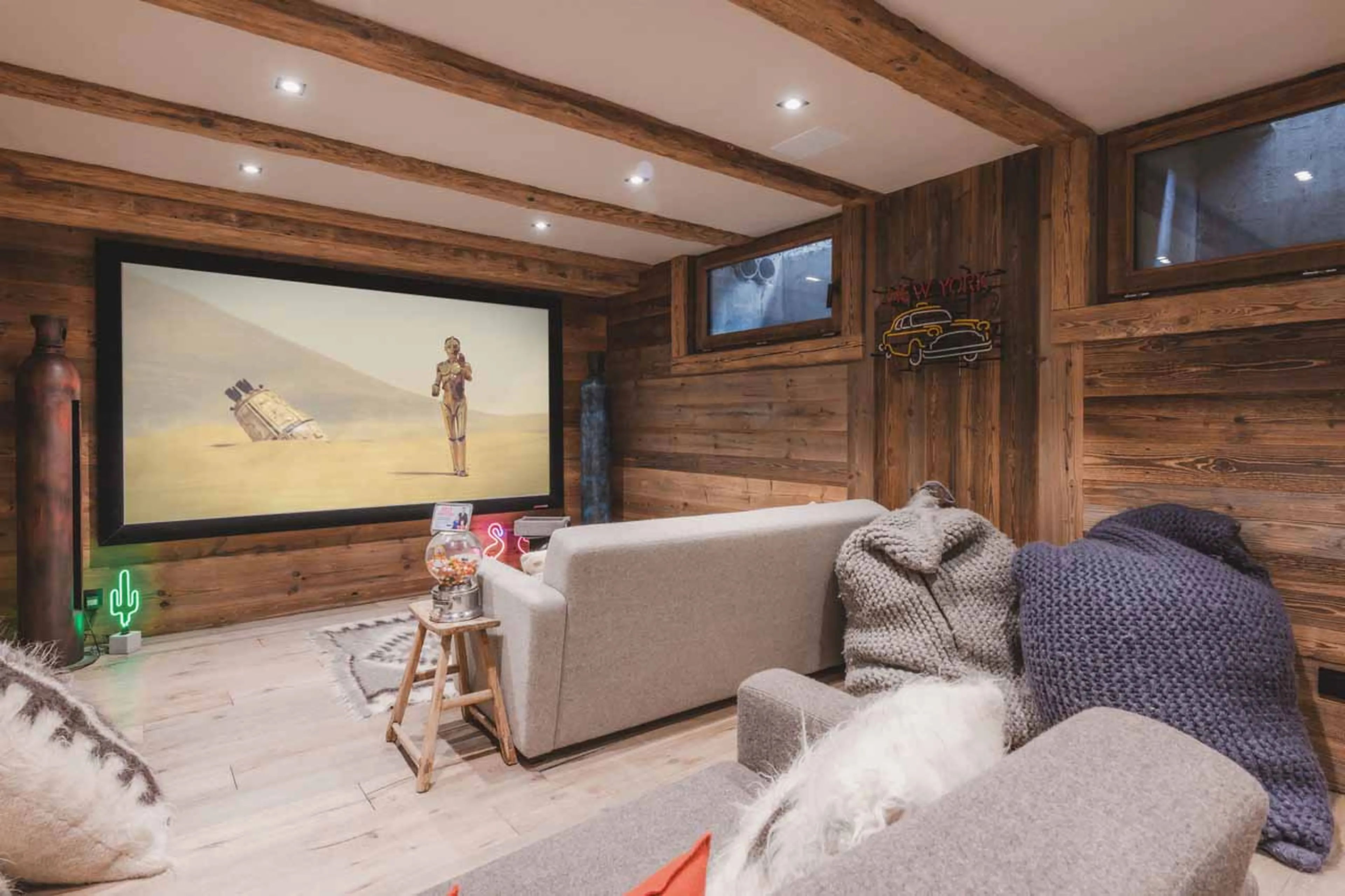 TV/Games room at Chalet des Cristaux in Chamonix