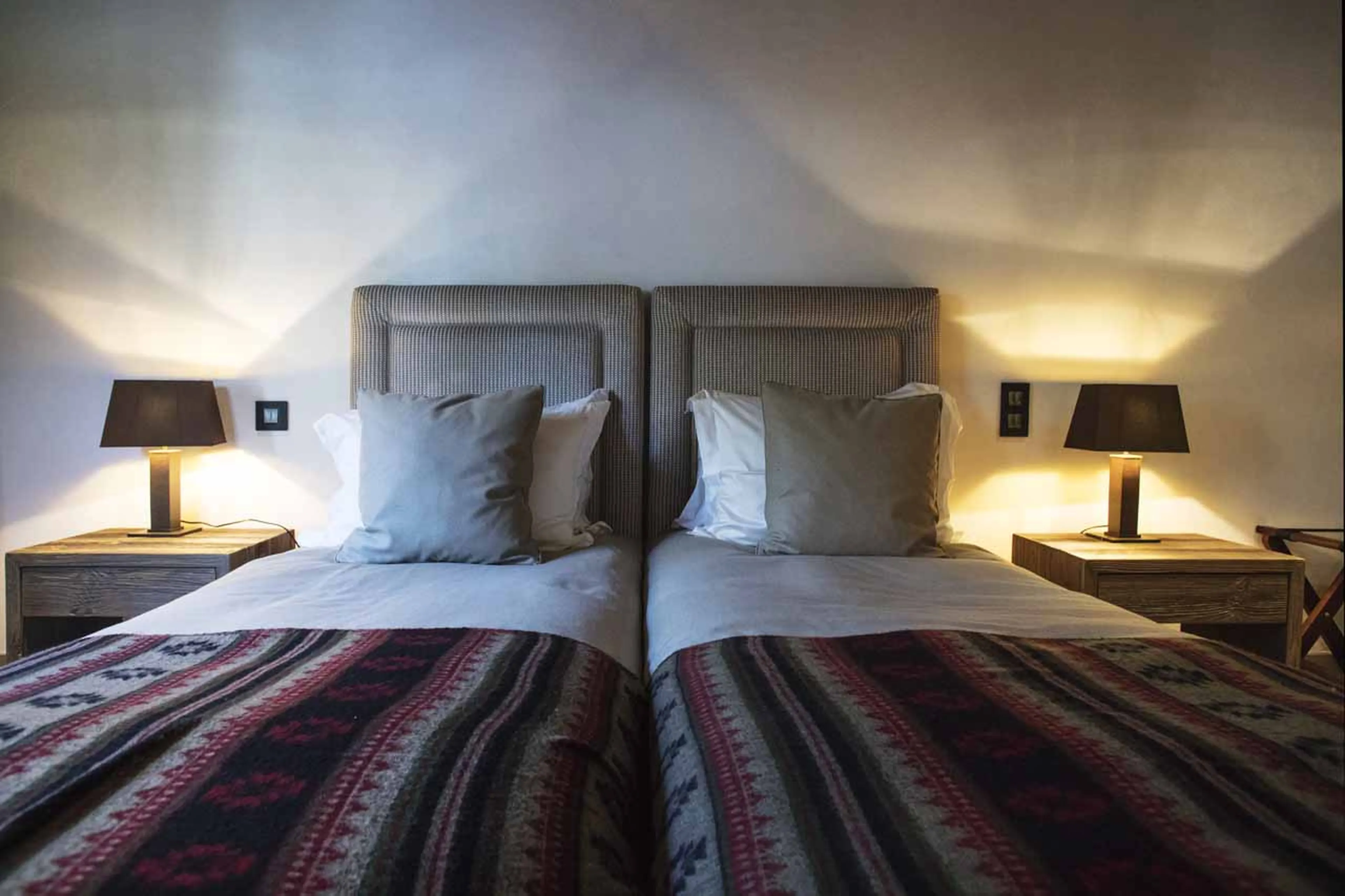 Bedroom three at Chalet des Ecureuils in Megeve