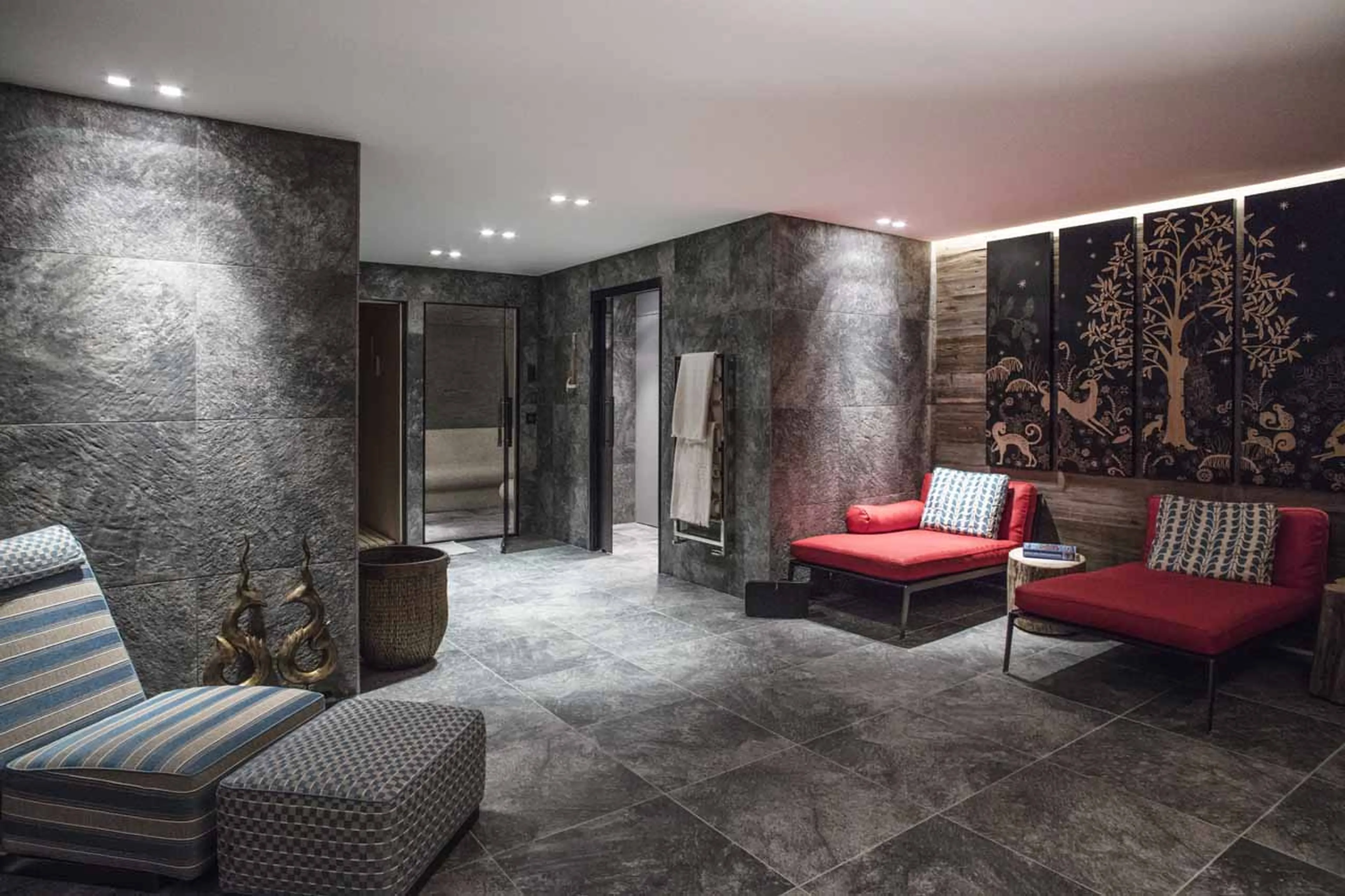 Wellness area at Chalet des Ecureuils in Megeve