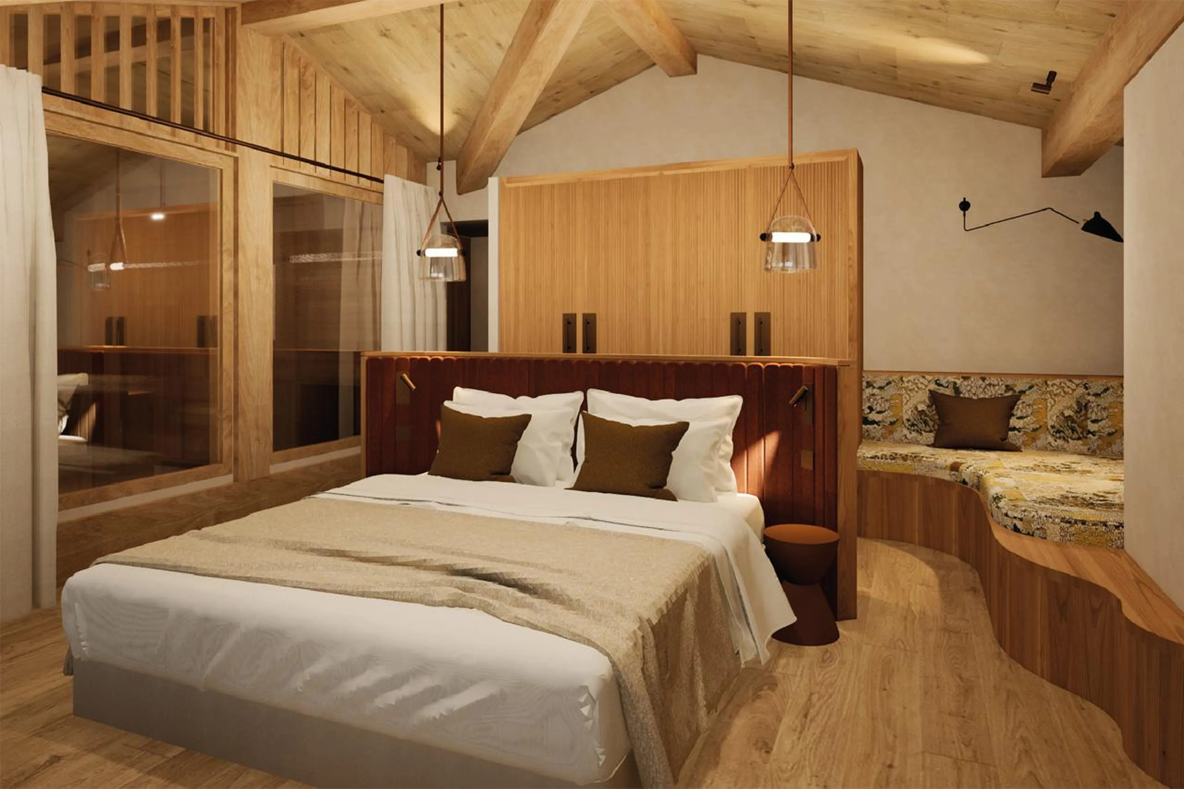 Bedroom at des Legendes, Hameau Alpin in Val d'Isere