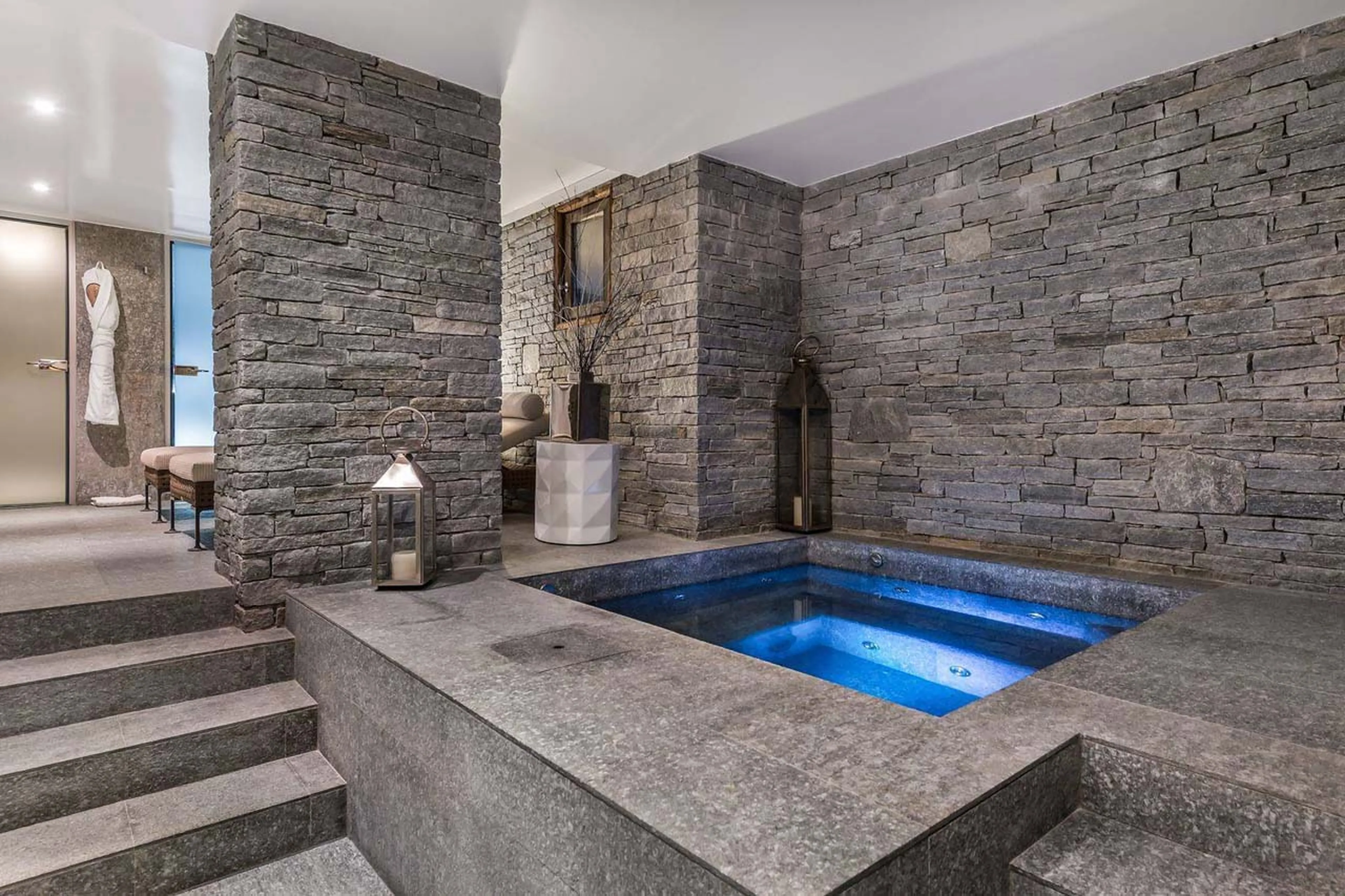 Indoor Jacuzzi at Chalet Des Sens in Megeve