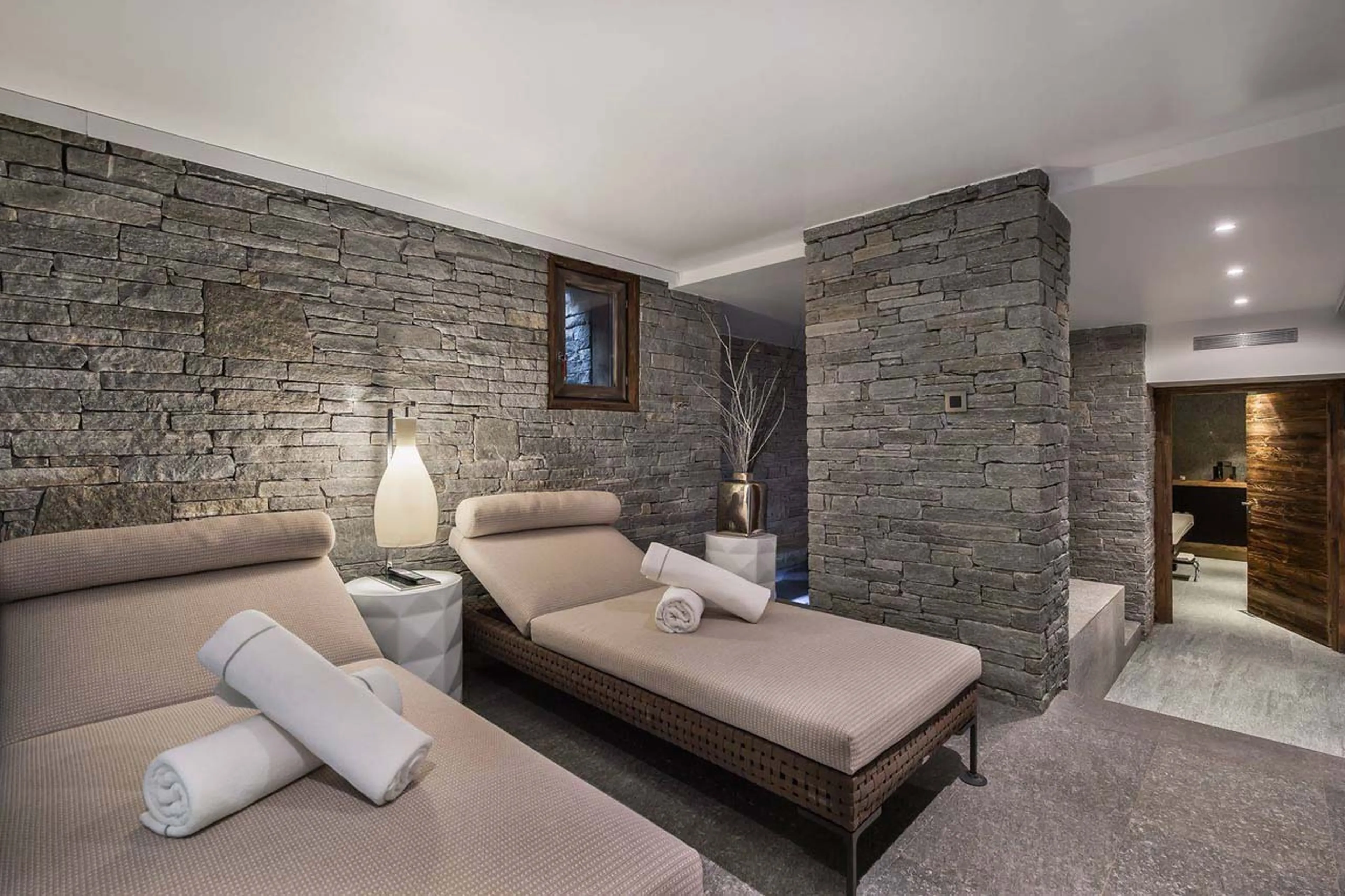 Relaxation area at Chalet Des Sens in Megeve