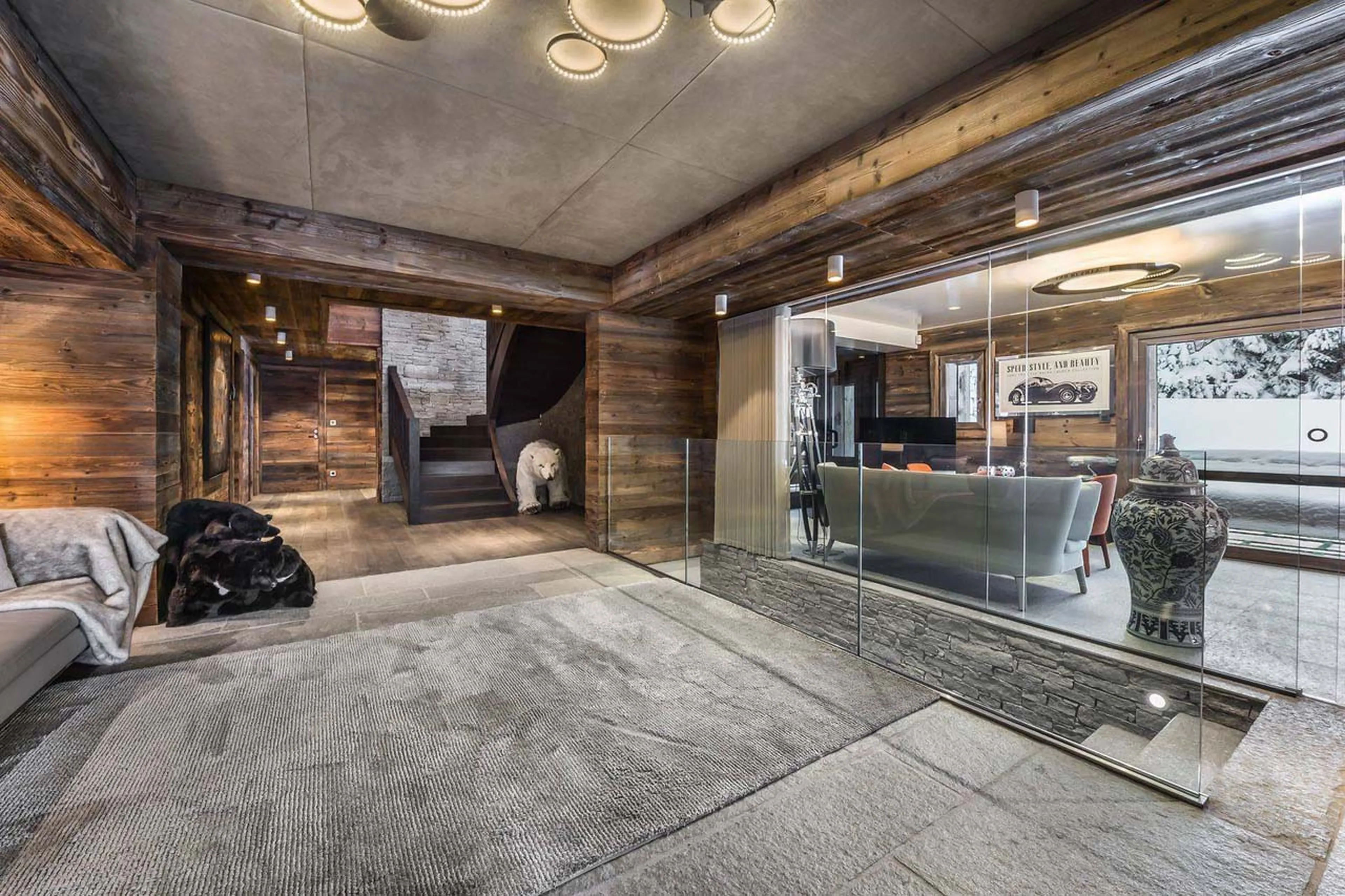 Wellness area on ground floor at Chalet Des Sens in Megeve