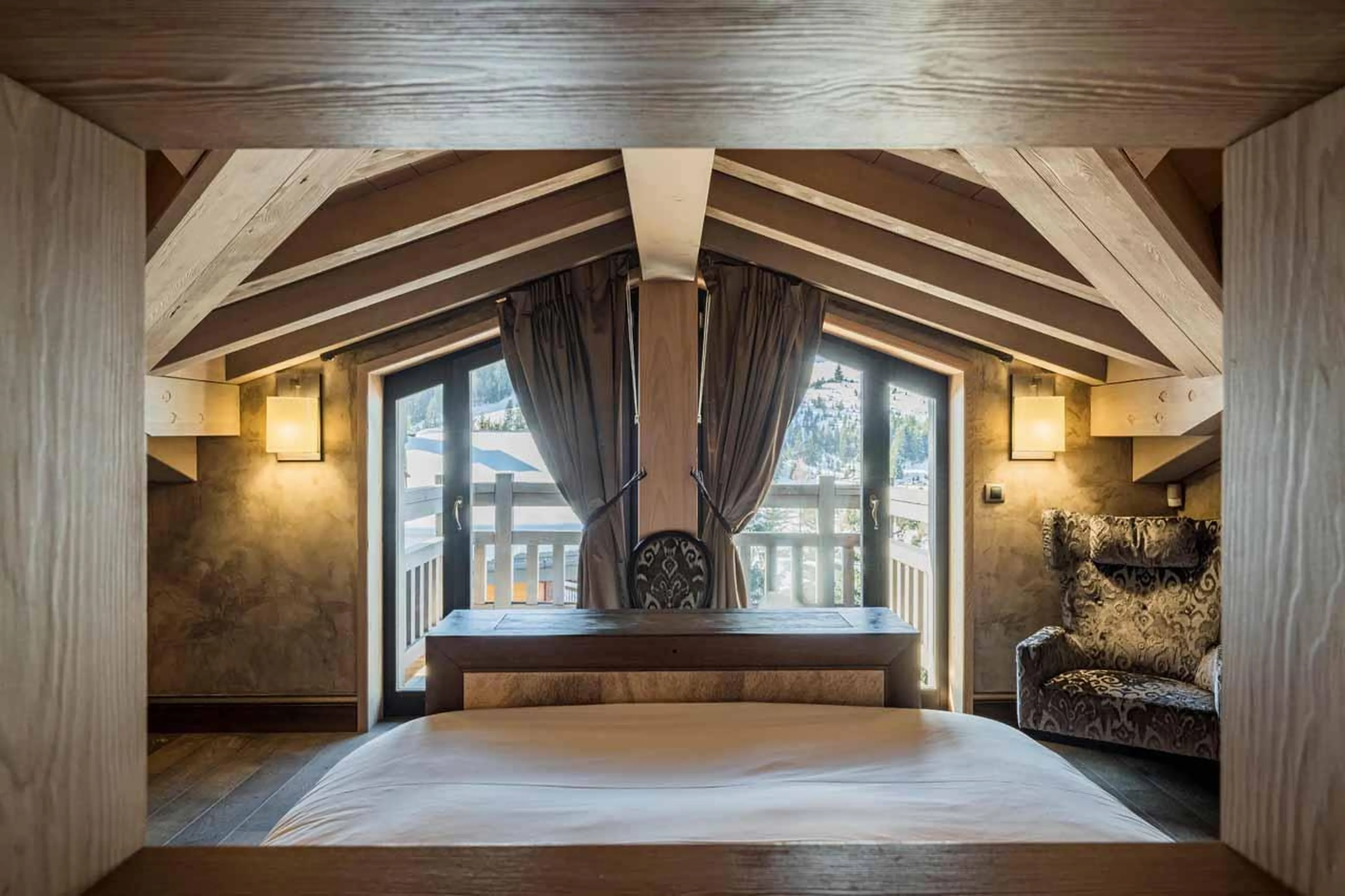 Access to balcony at Chalet Dolce Vita in Courchevel 1650