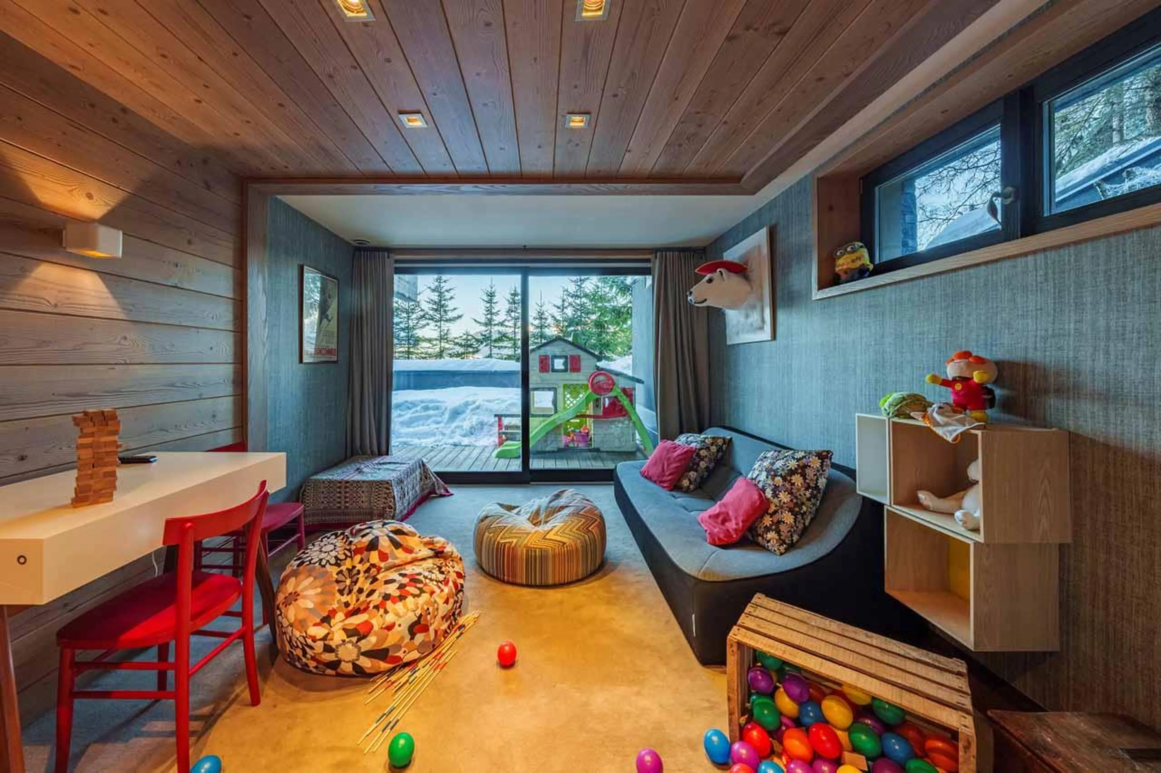 Children's playroom at  Chalet Dolce Vita in Courchevel 1650