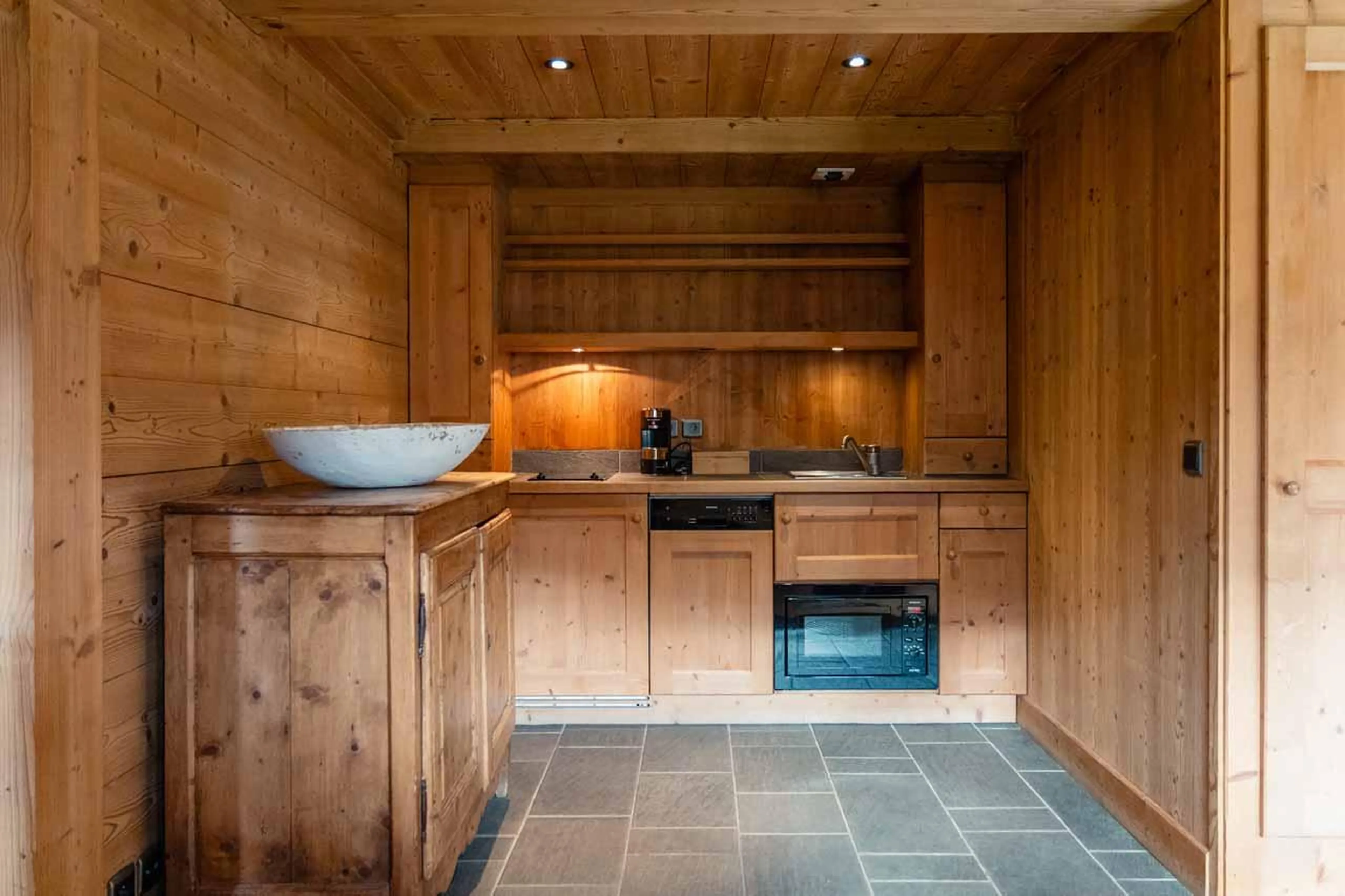 Kitchenette in Chalet Donatien, Megeve