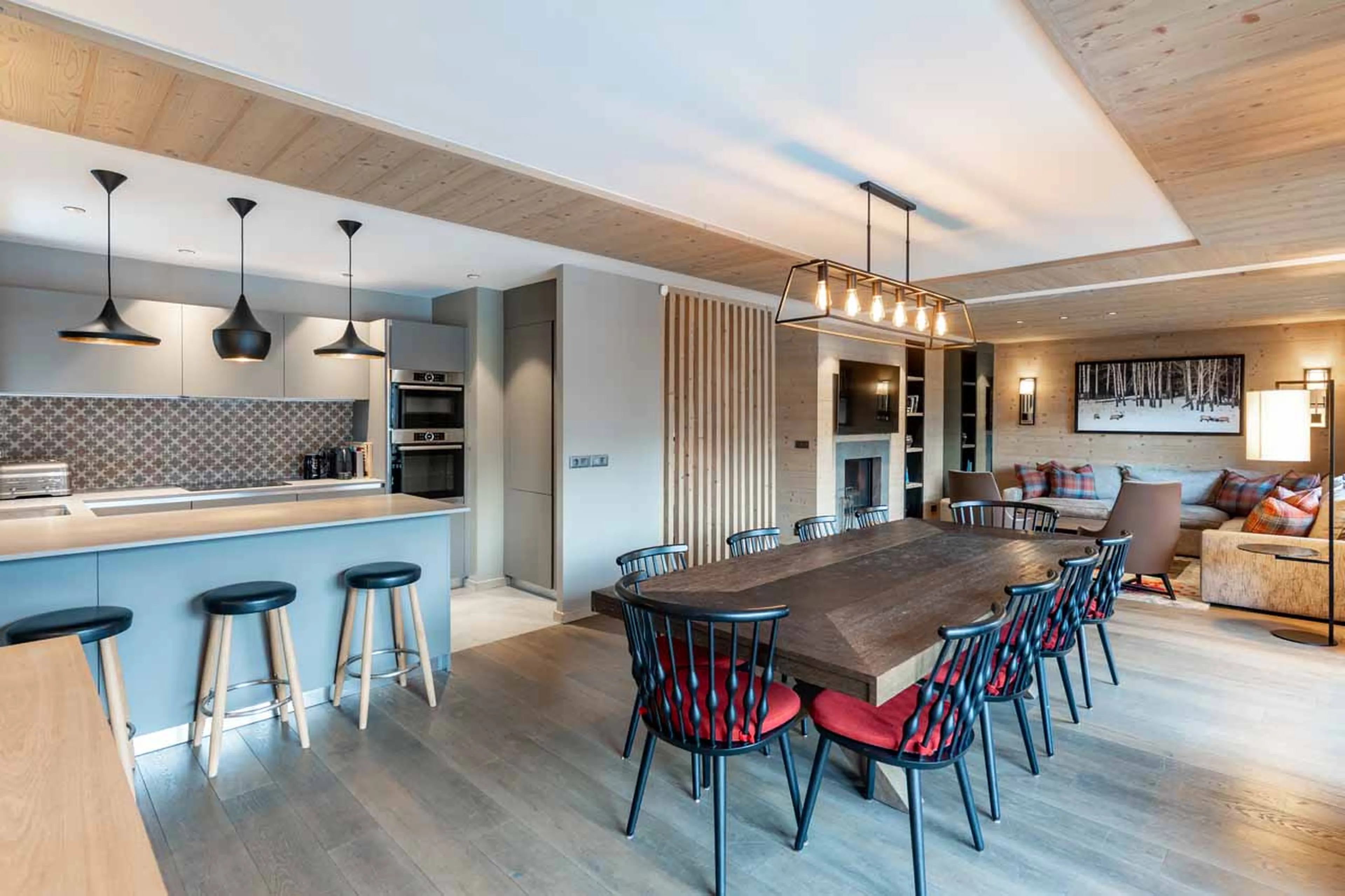 Dining area at Apartment Doron in Meribel