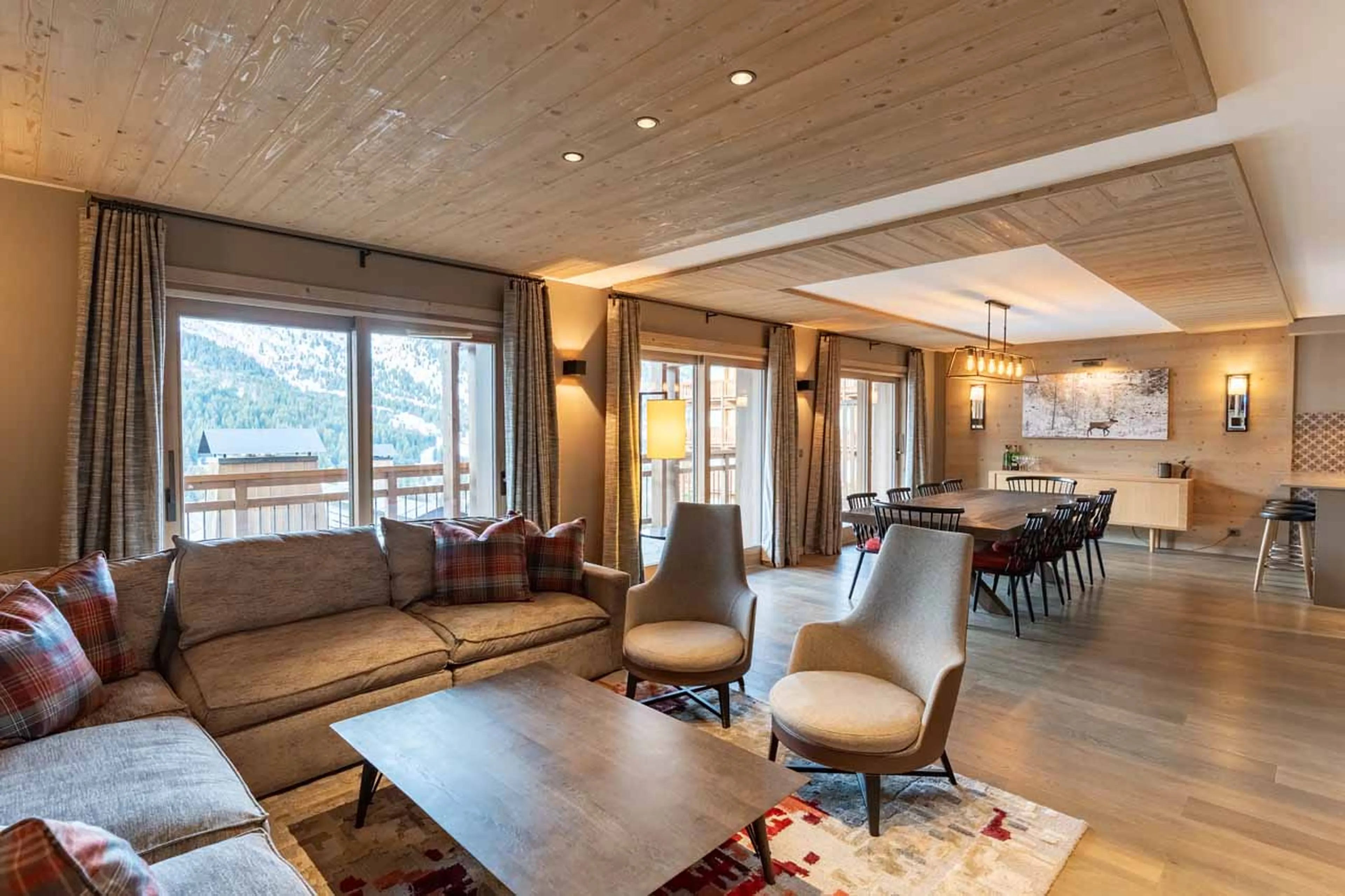 Open-plan living area at Apartment Doron in Meribel