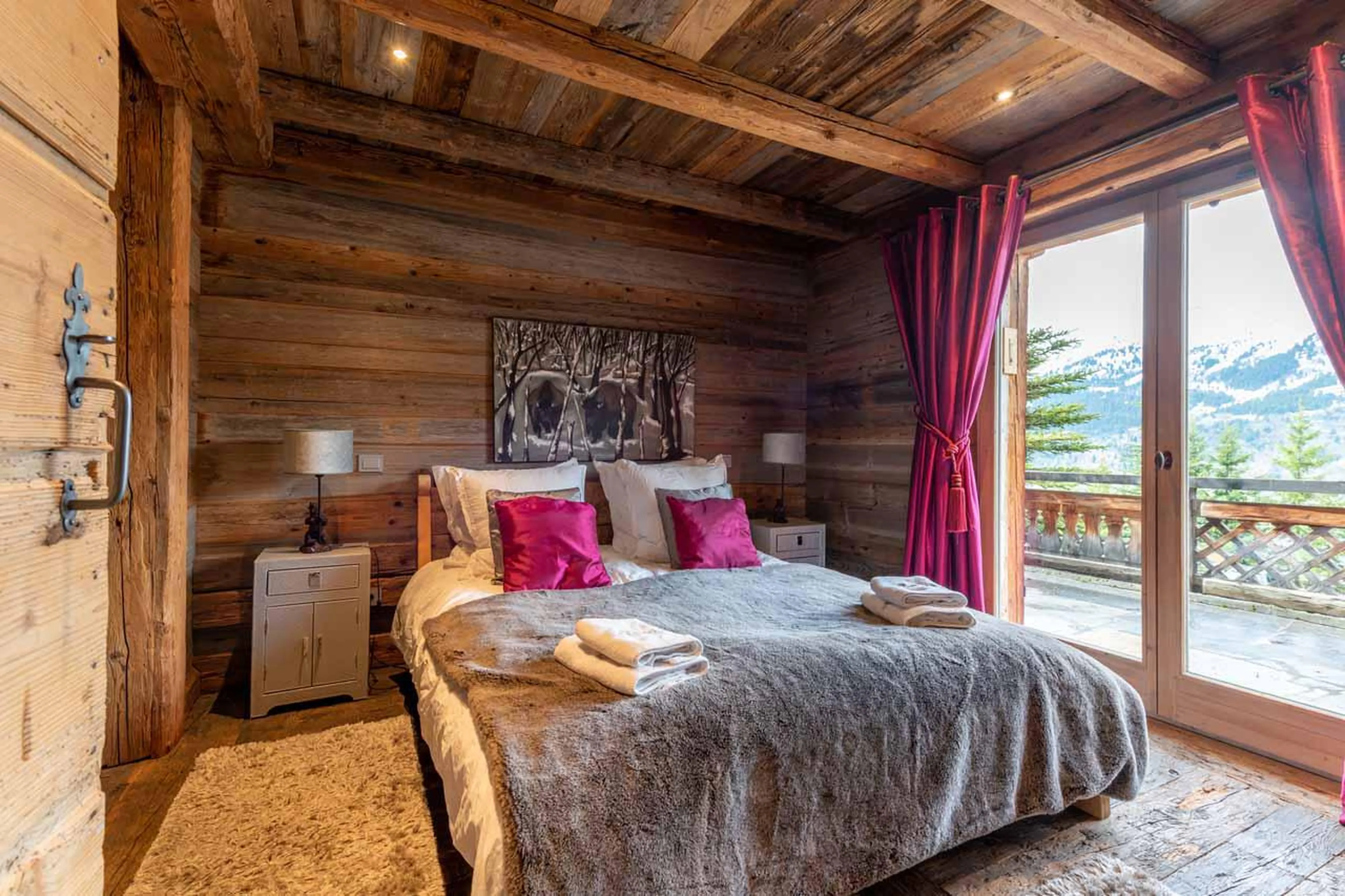 Bedroom three at Chalet Druchka in Meribel