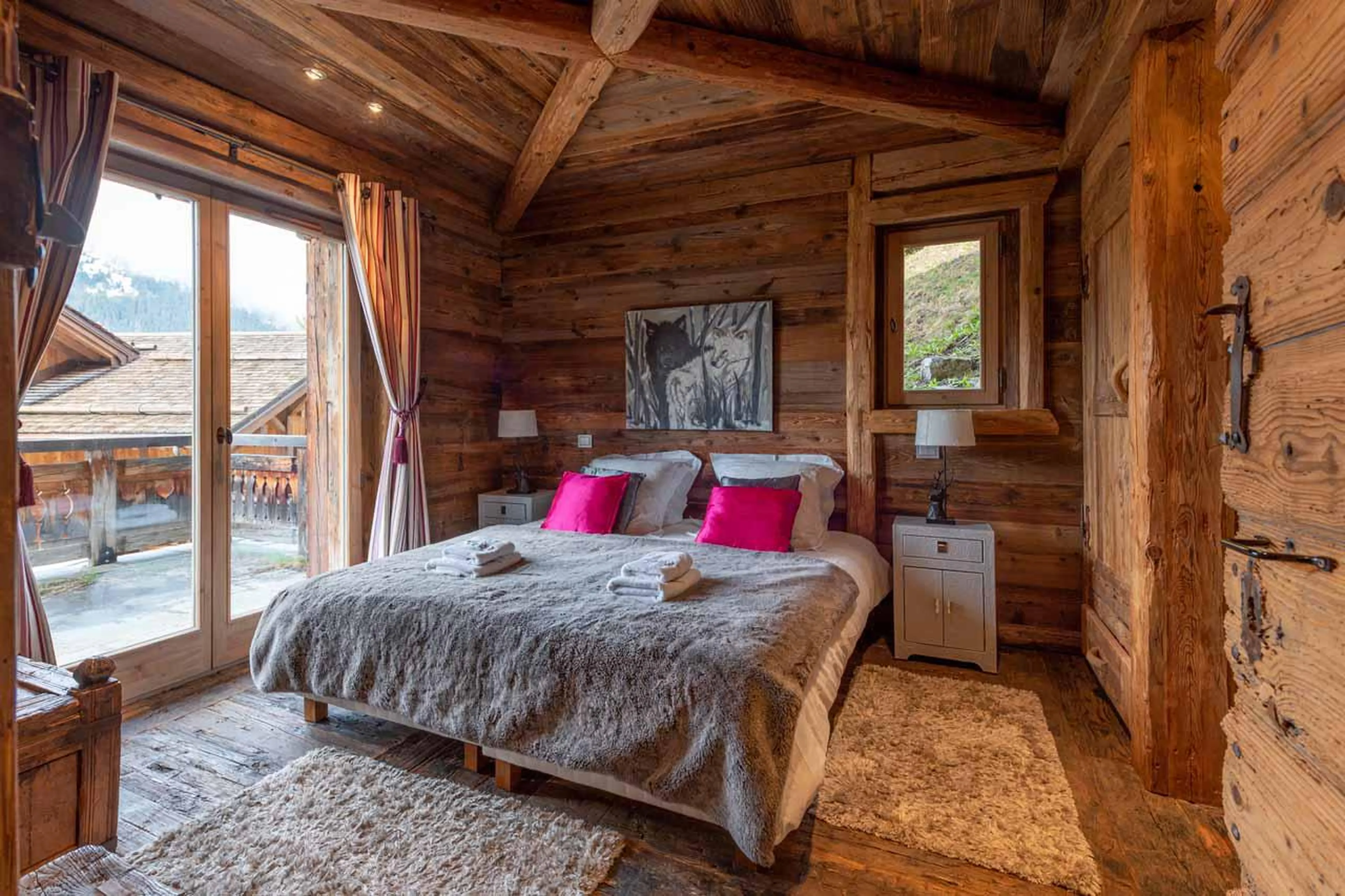 Bedroom four at Chalet Druchka in Meribel