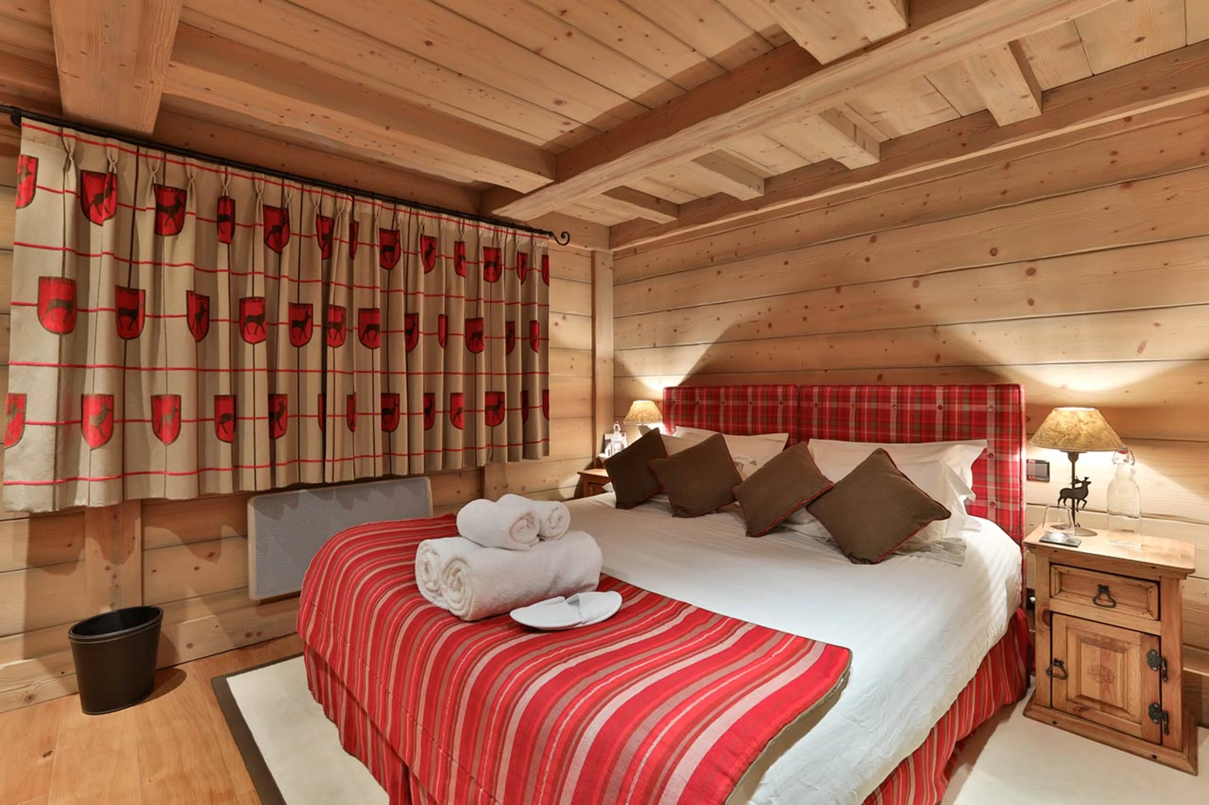 Bedroom three at Chalet du Vallon in Meribel