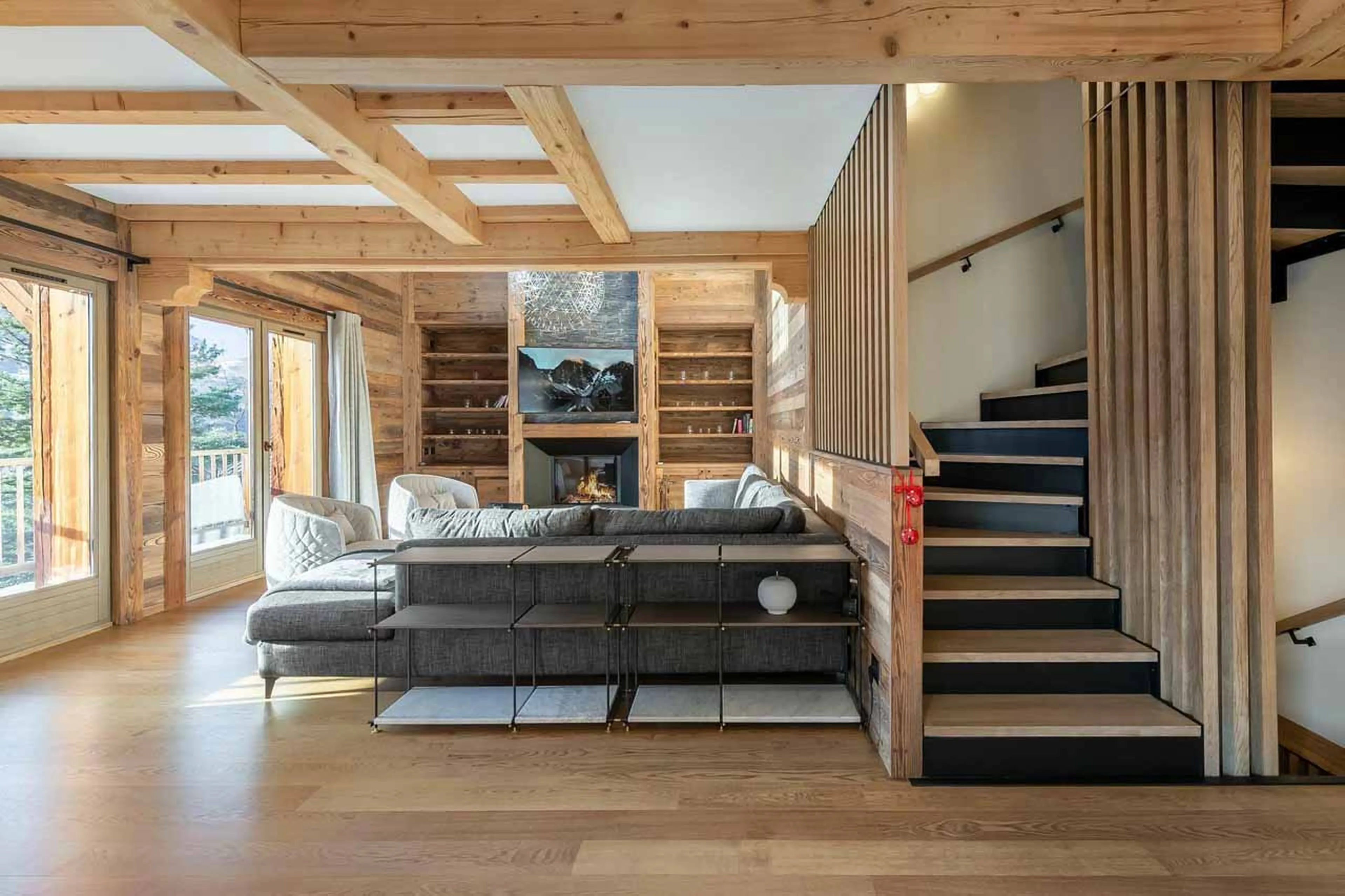 Staircase at Chalet Duchesse in St Martin de Belleville