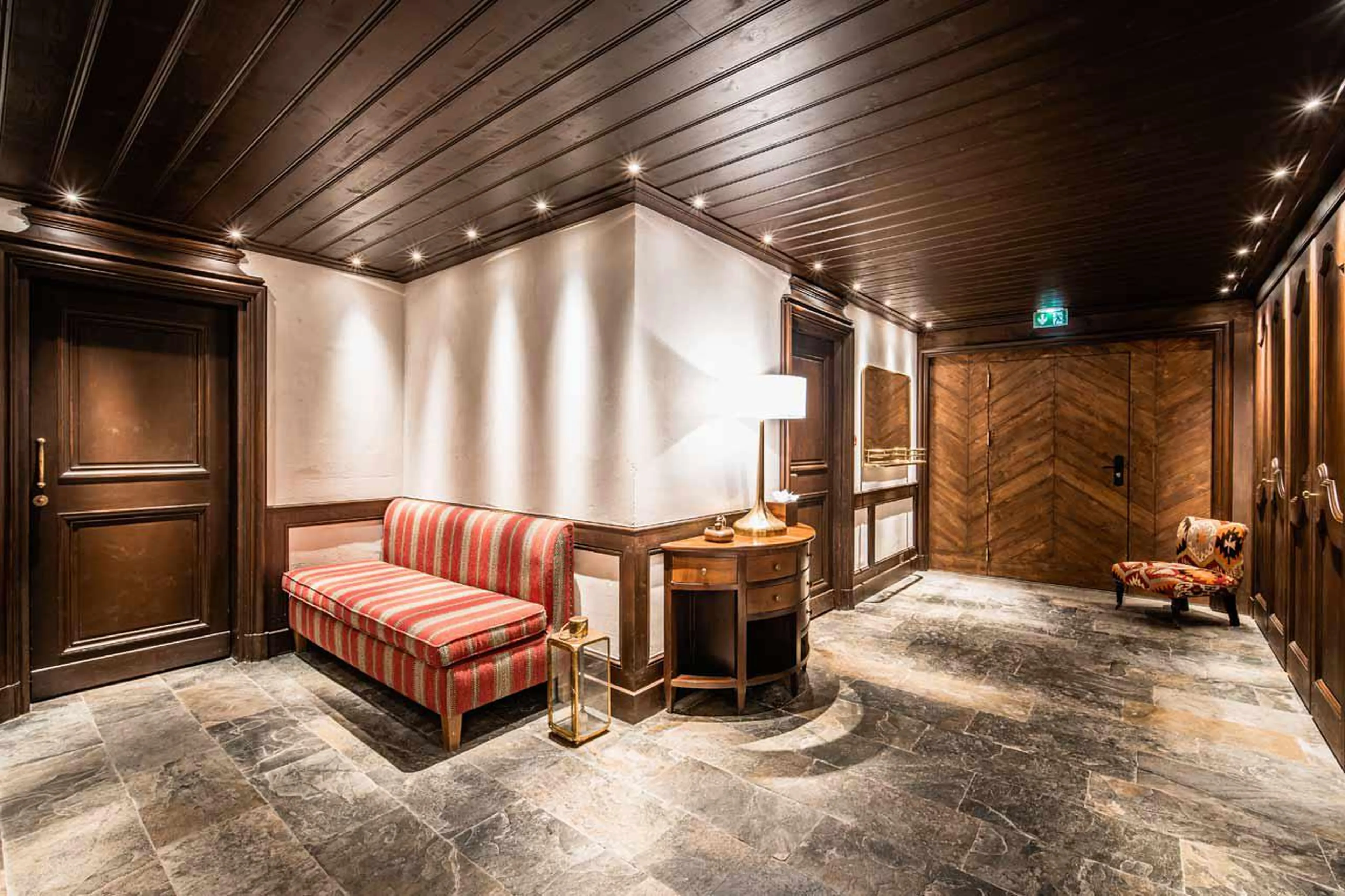 Entrance hall of Chalet Ebene in Val d’ Isere