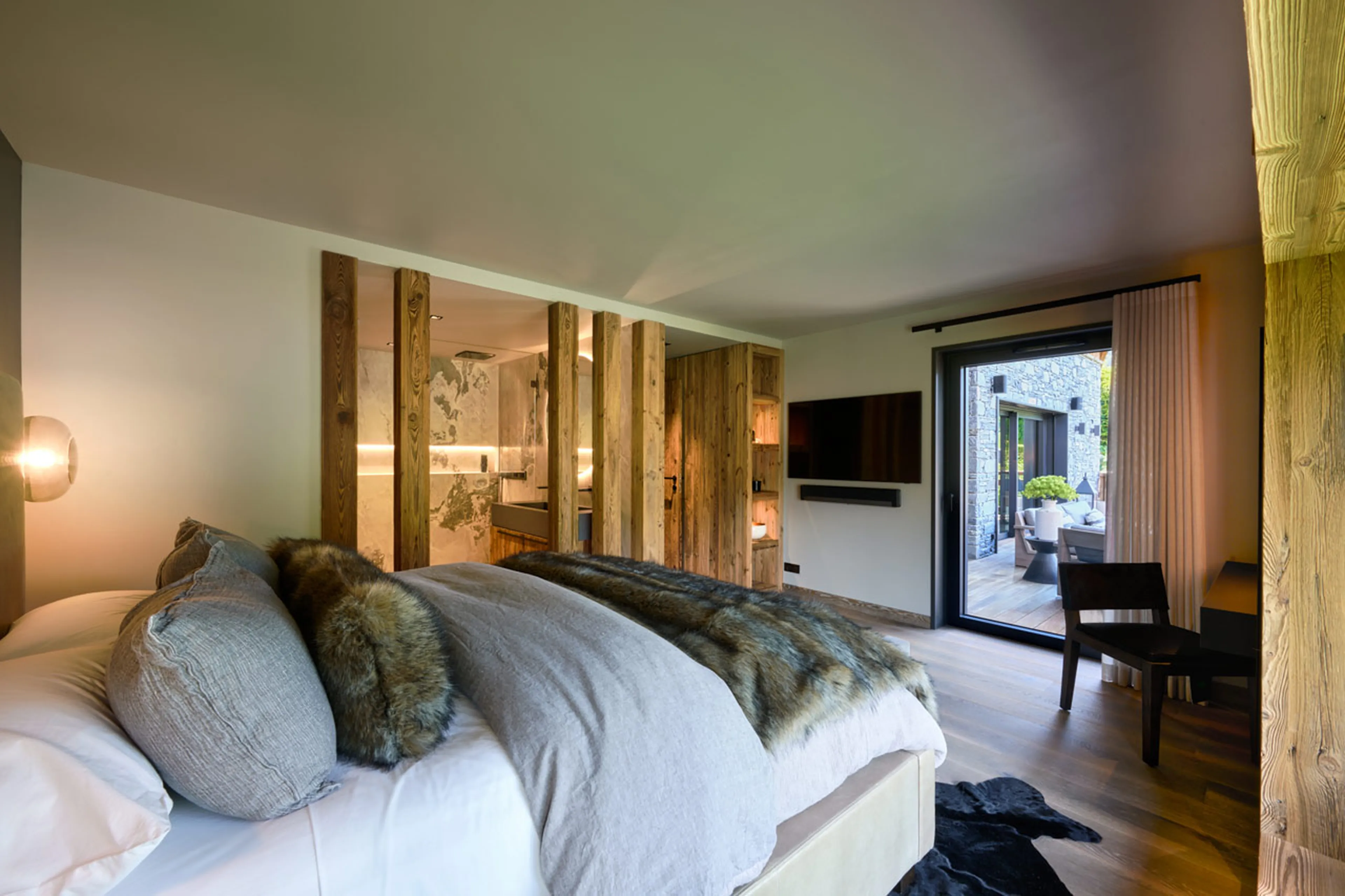 Bedroom three at Chalet Ecliptique in Morzine