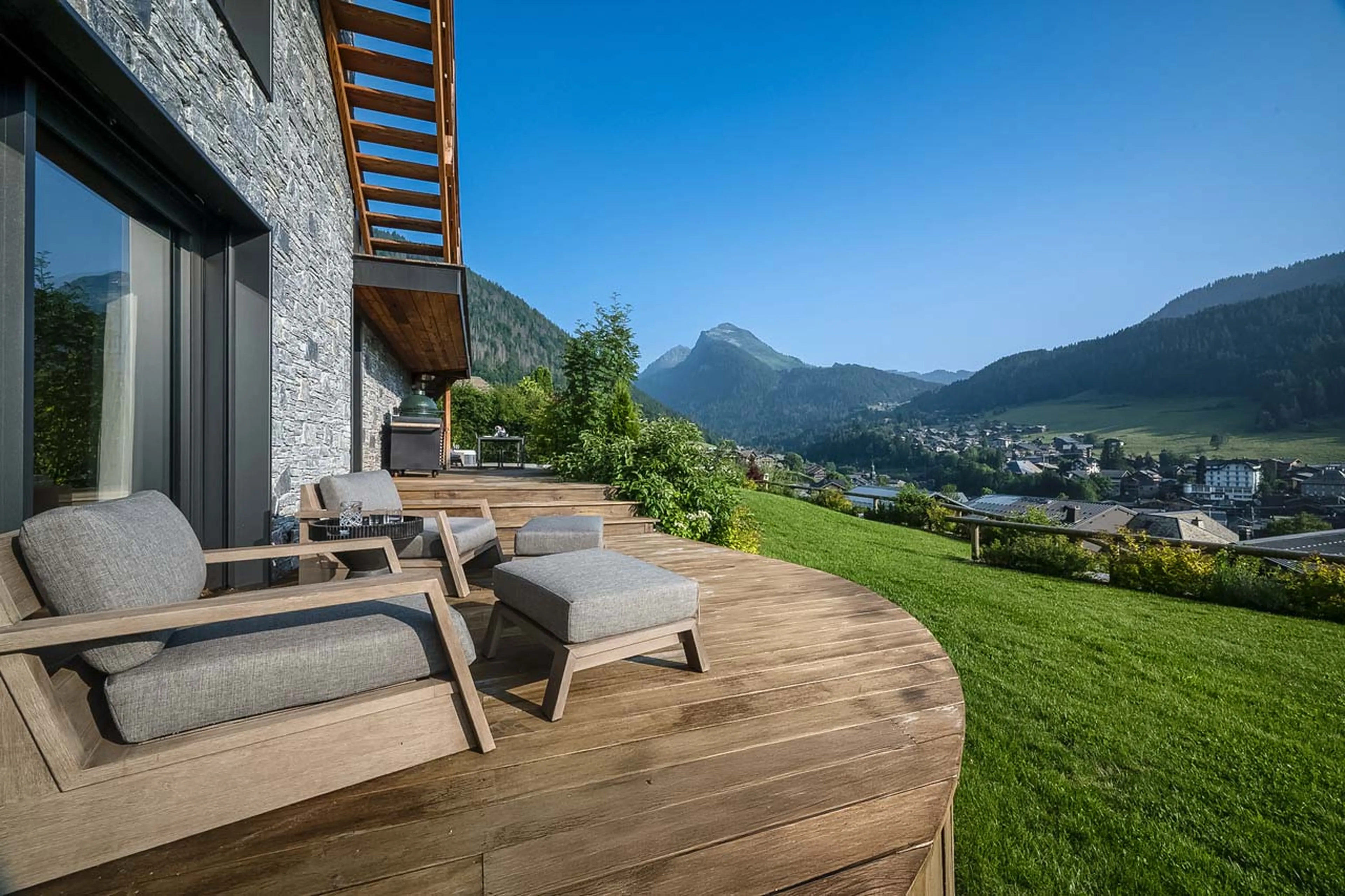 Terrace at Chalet Ecliptique in Morzine