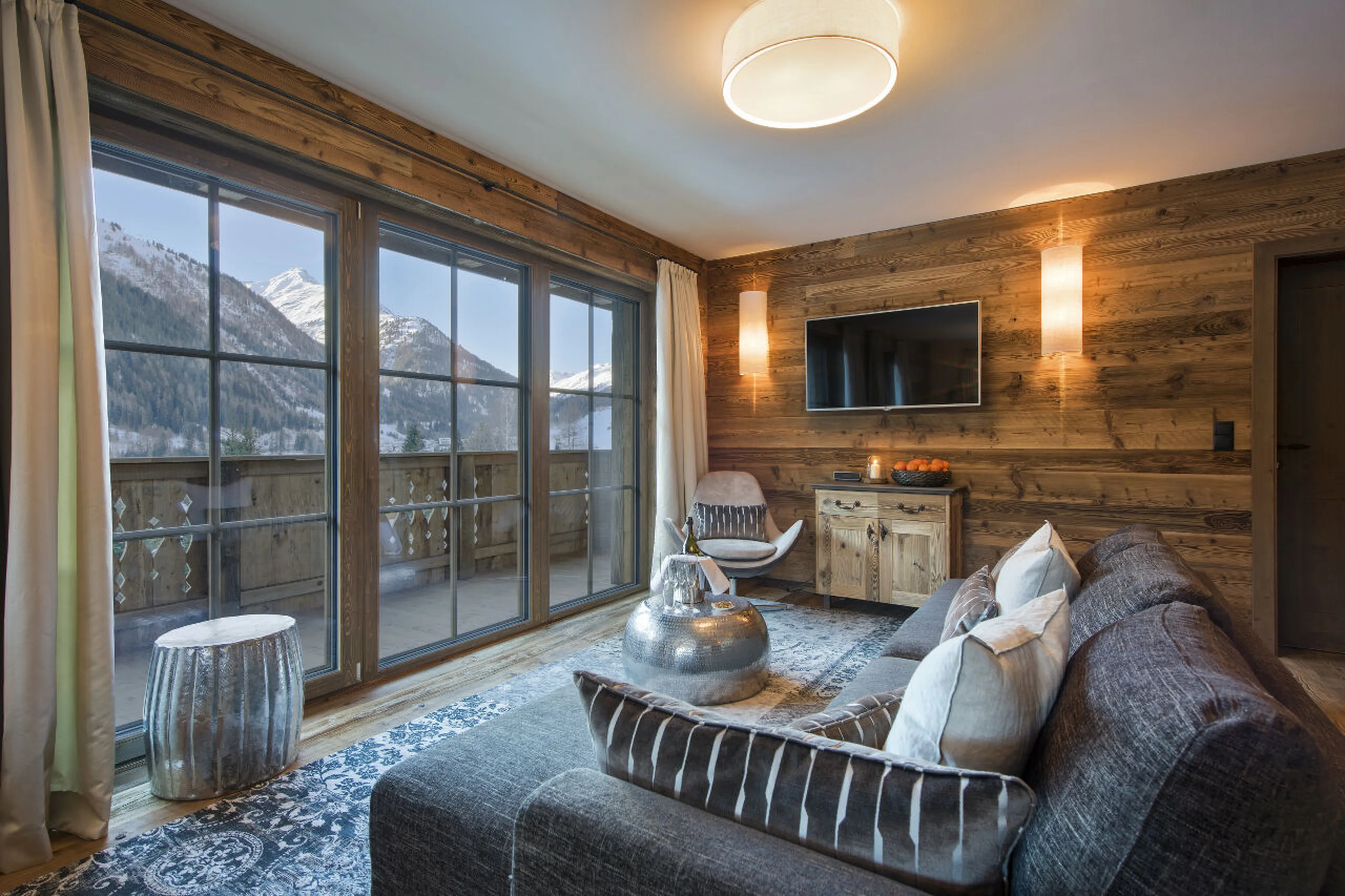 Zari Suite living room at Chalet Eden Rock in St Anton