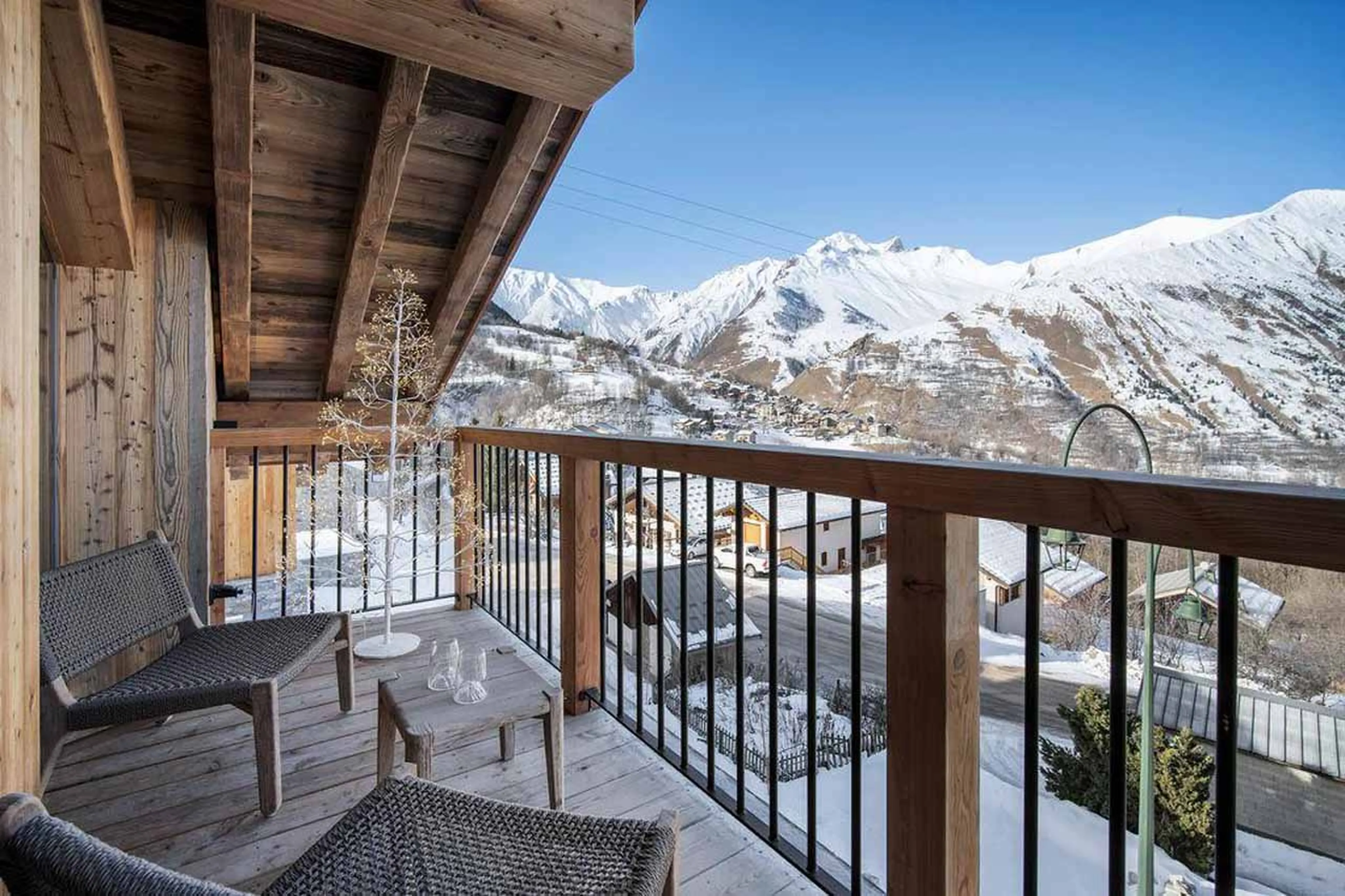 Balcony at Chalet Eden in St Martin de Belleville