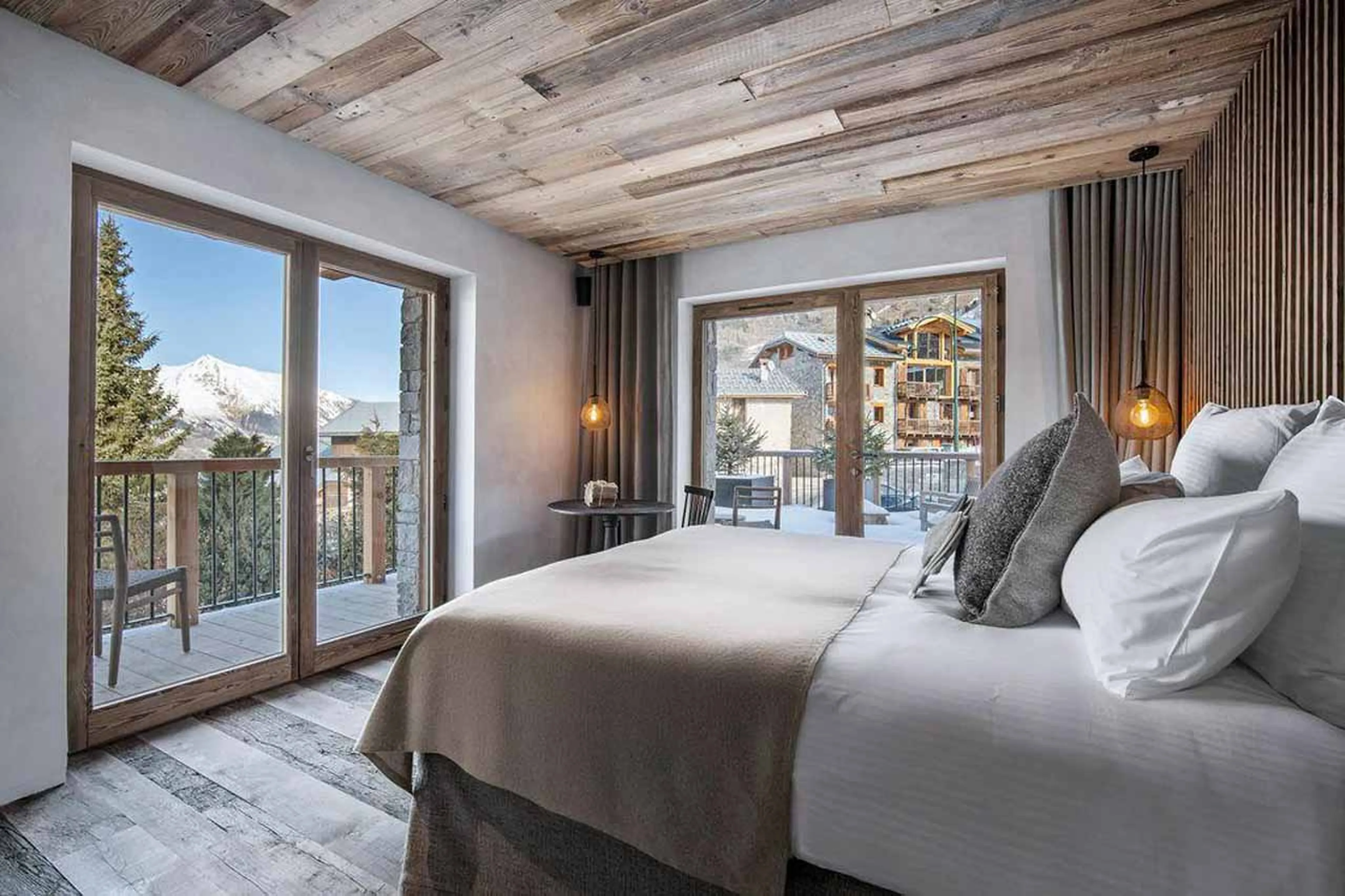 Bedroom 2 at Chalet Eden in St Martin de Belleville