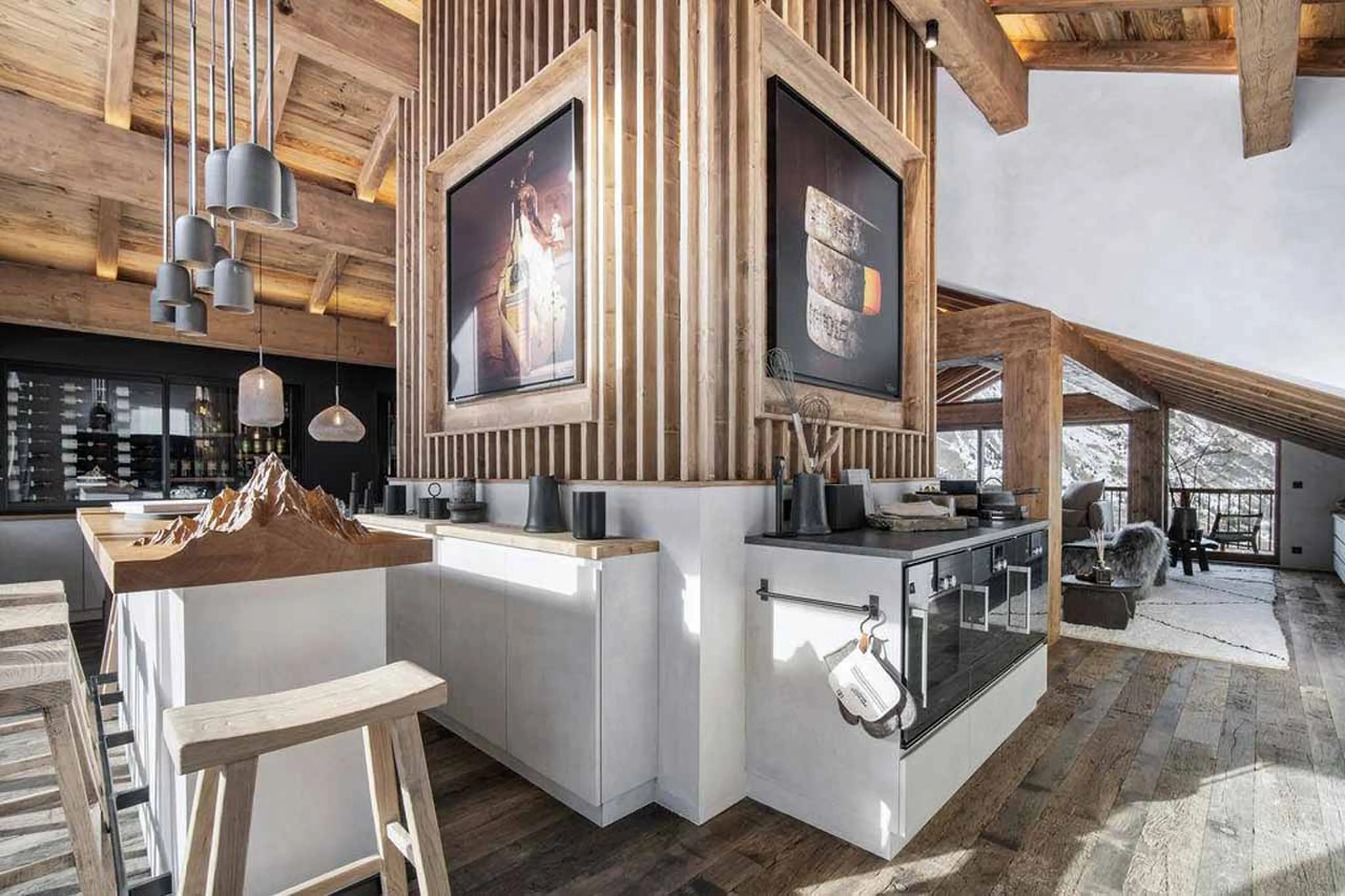 Breakfast bar at Chalet Eden in St Martin de Belleville