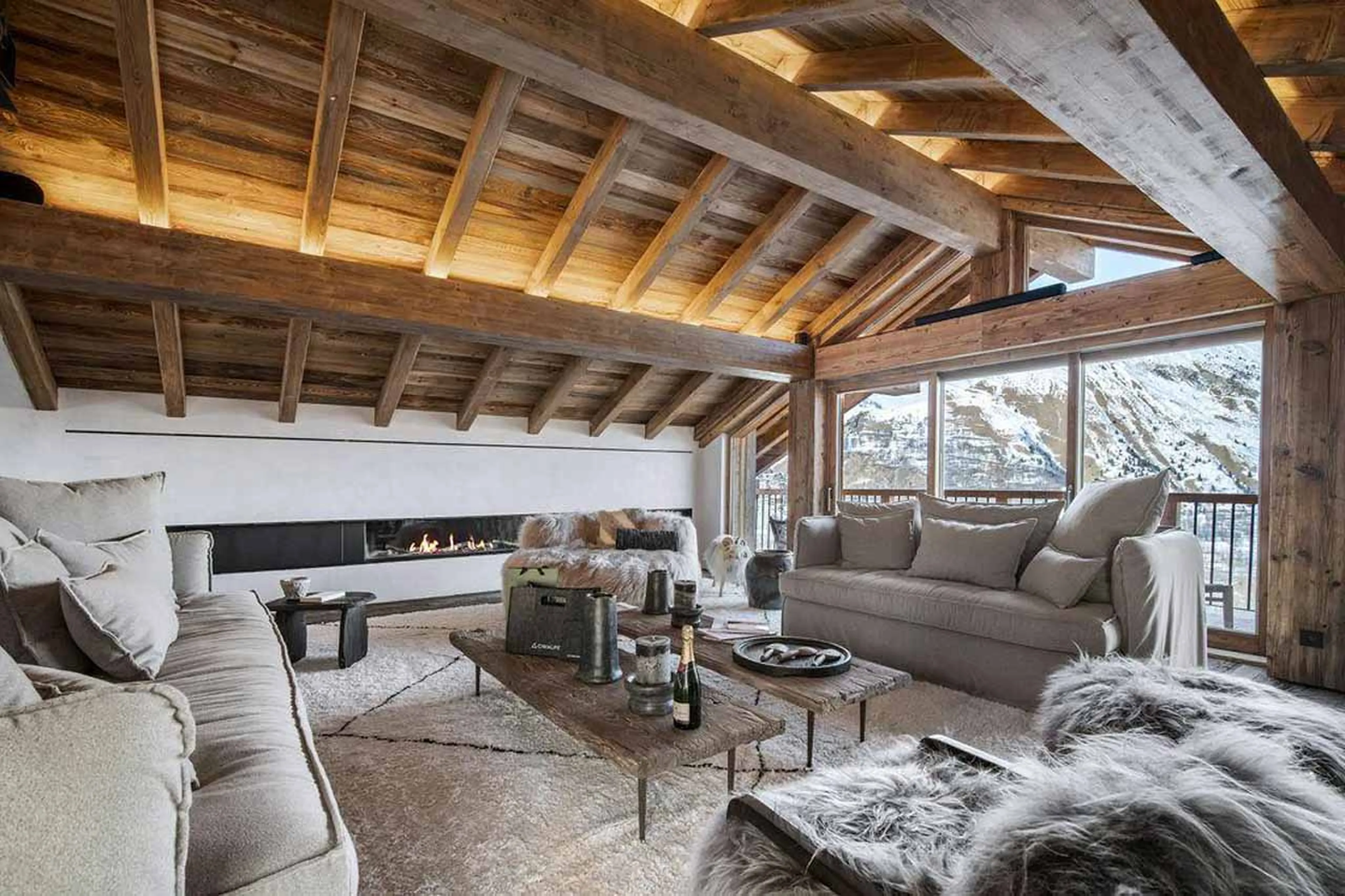 Living area at Chalet Eden in St Martin de Belleville