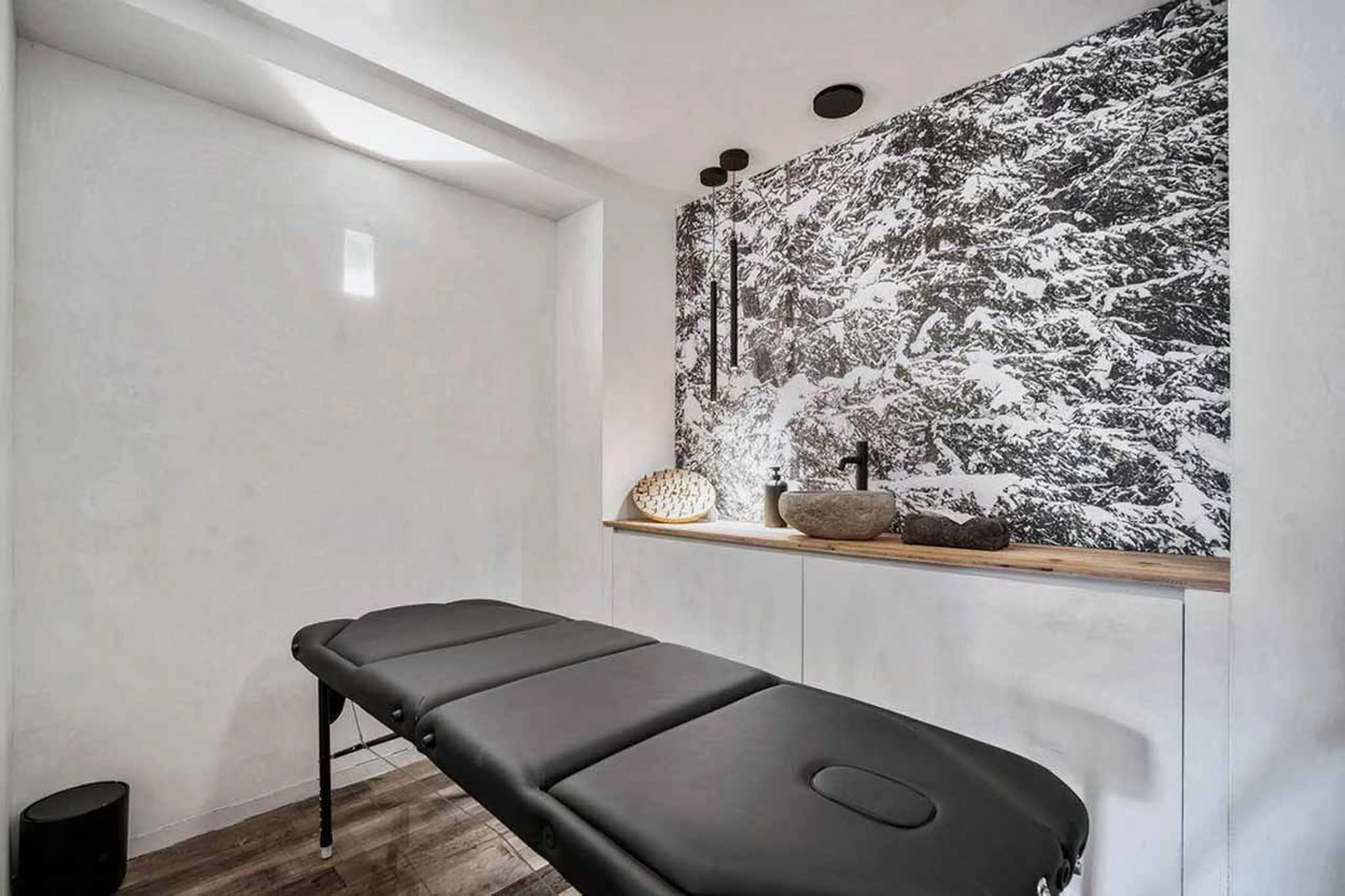 Spa massage room at Chalet Eden in St Martin de Belleville