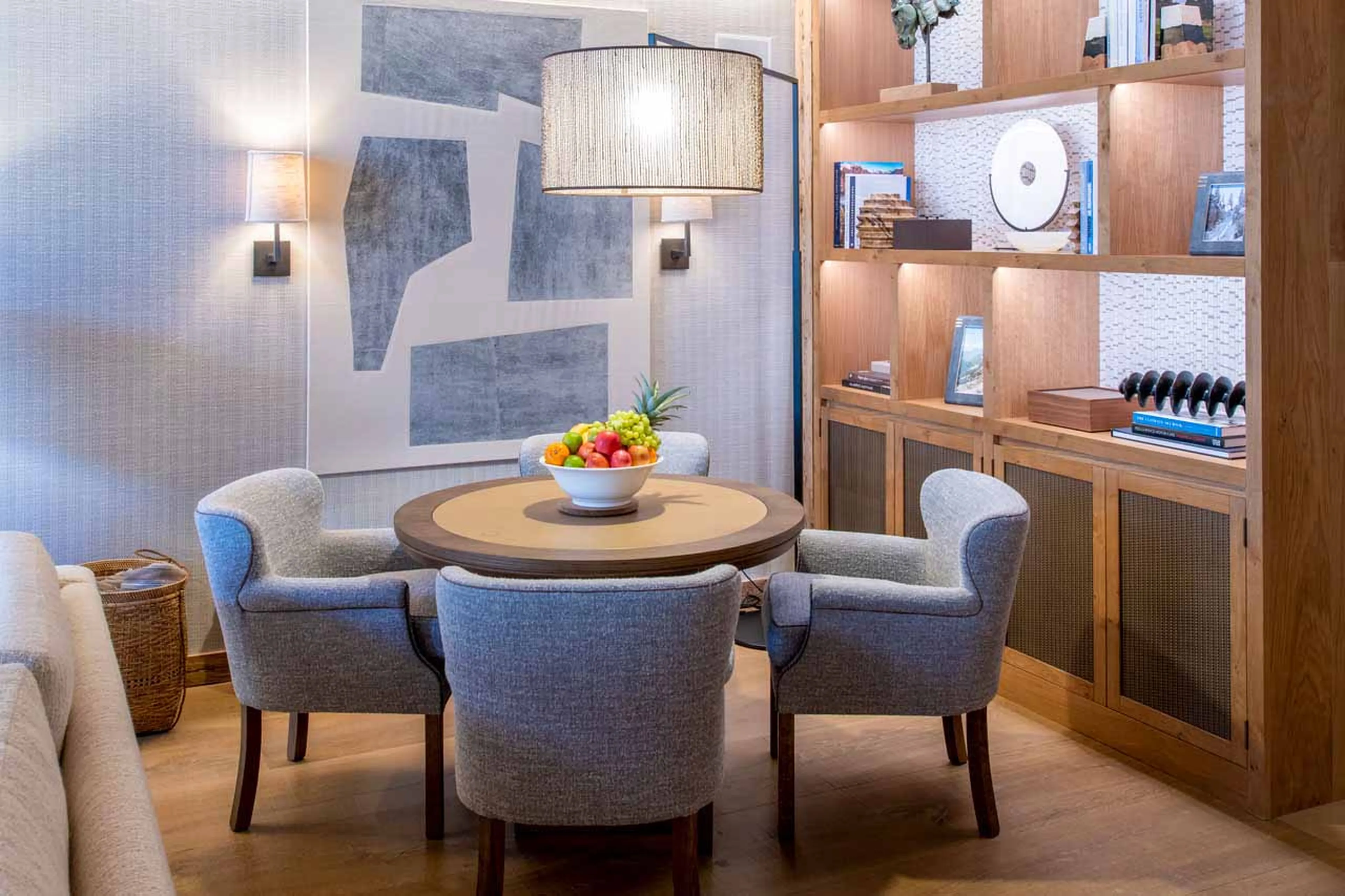 Seating corner at Chalet Elbrus in Zermatt