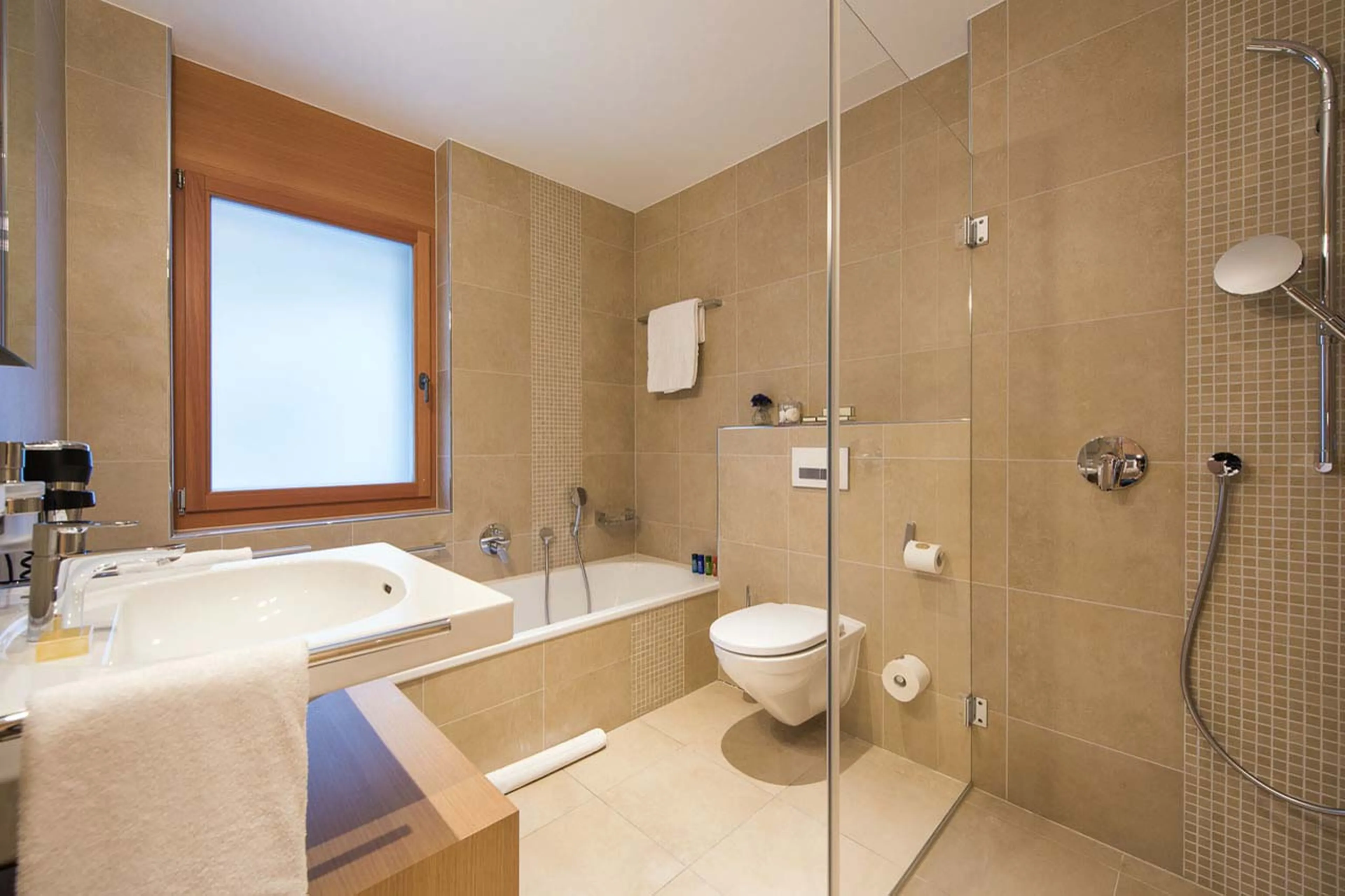 Bathroom two at Chalet Elena in Zermatt