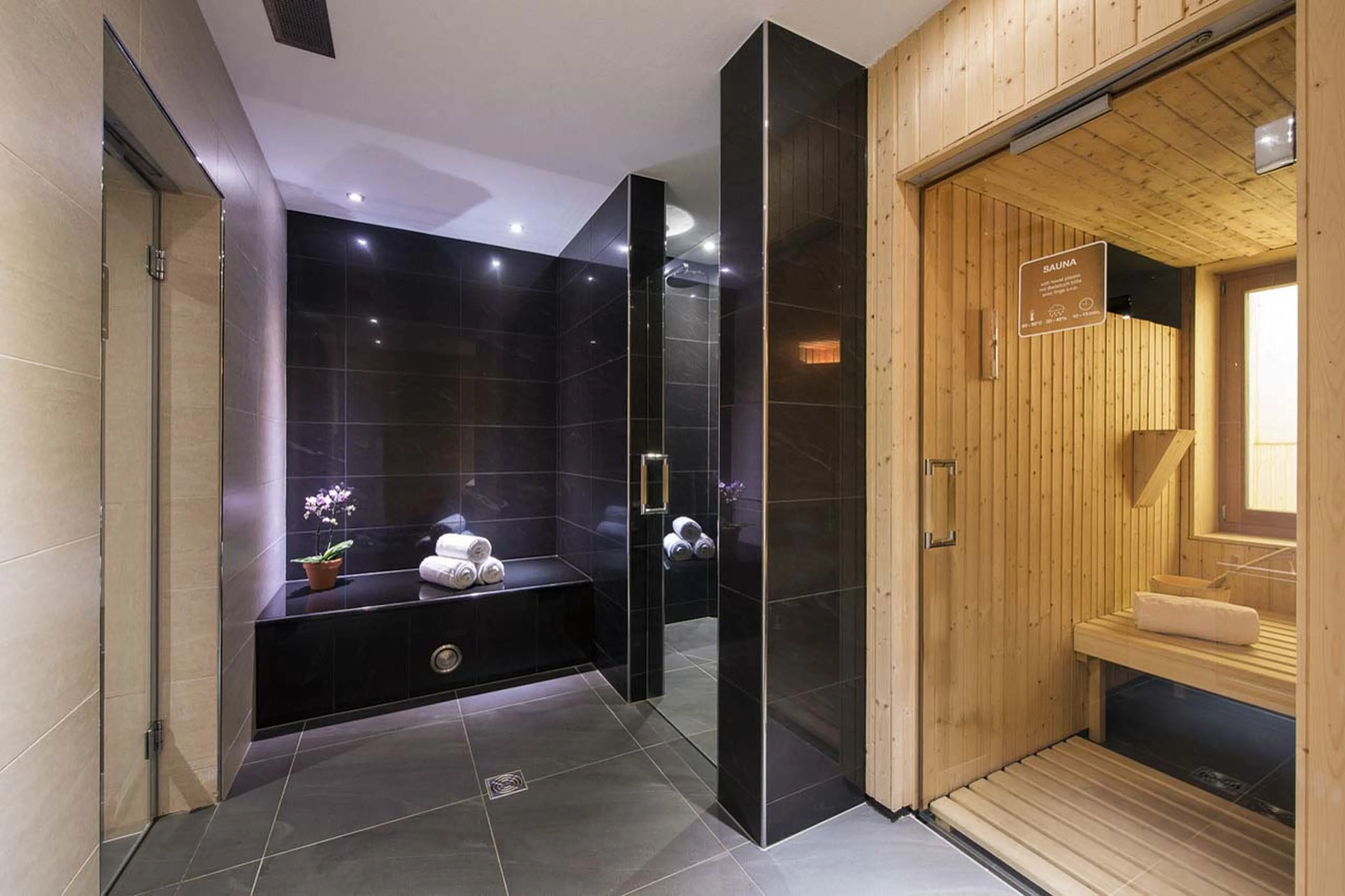 Hammam and sauna at Chalet Elena in Zermatt