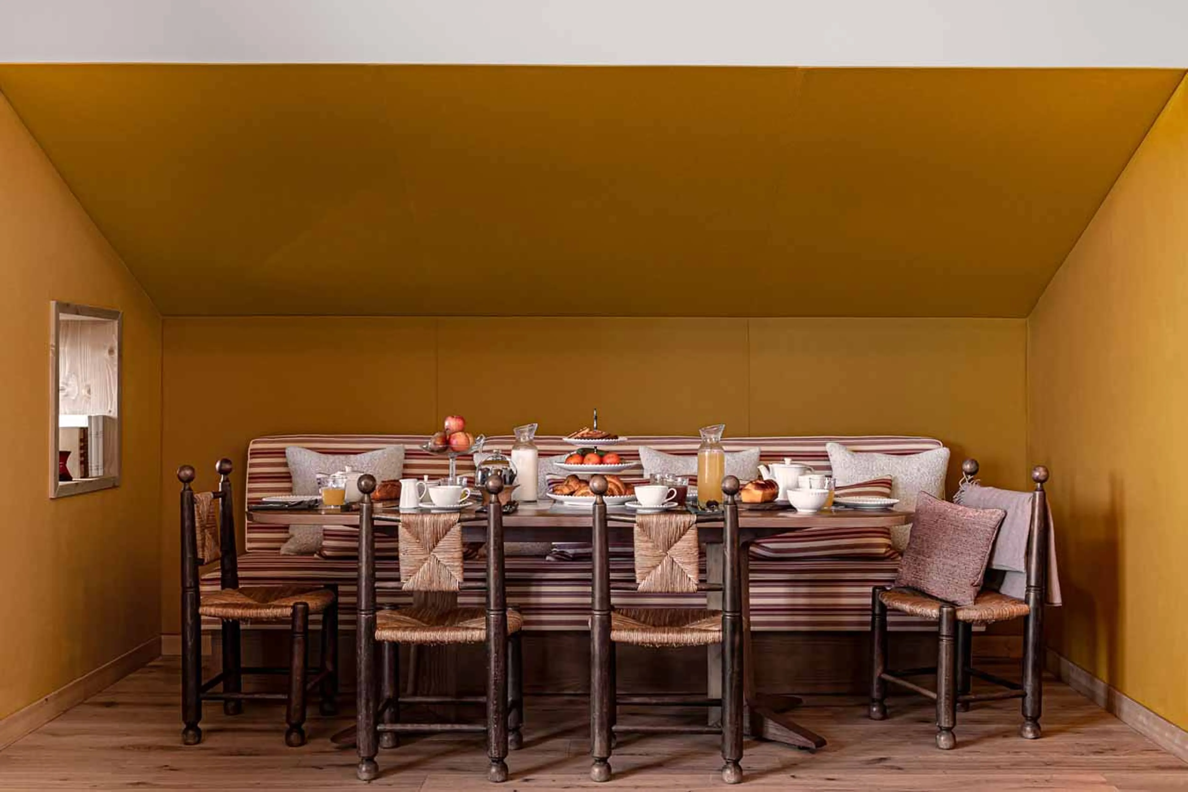 Dining area at Chalet Eleonore in Meribel