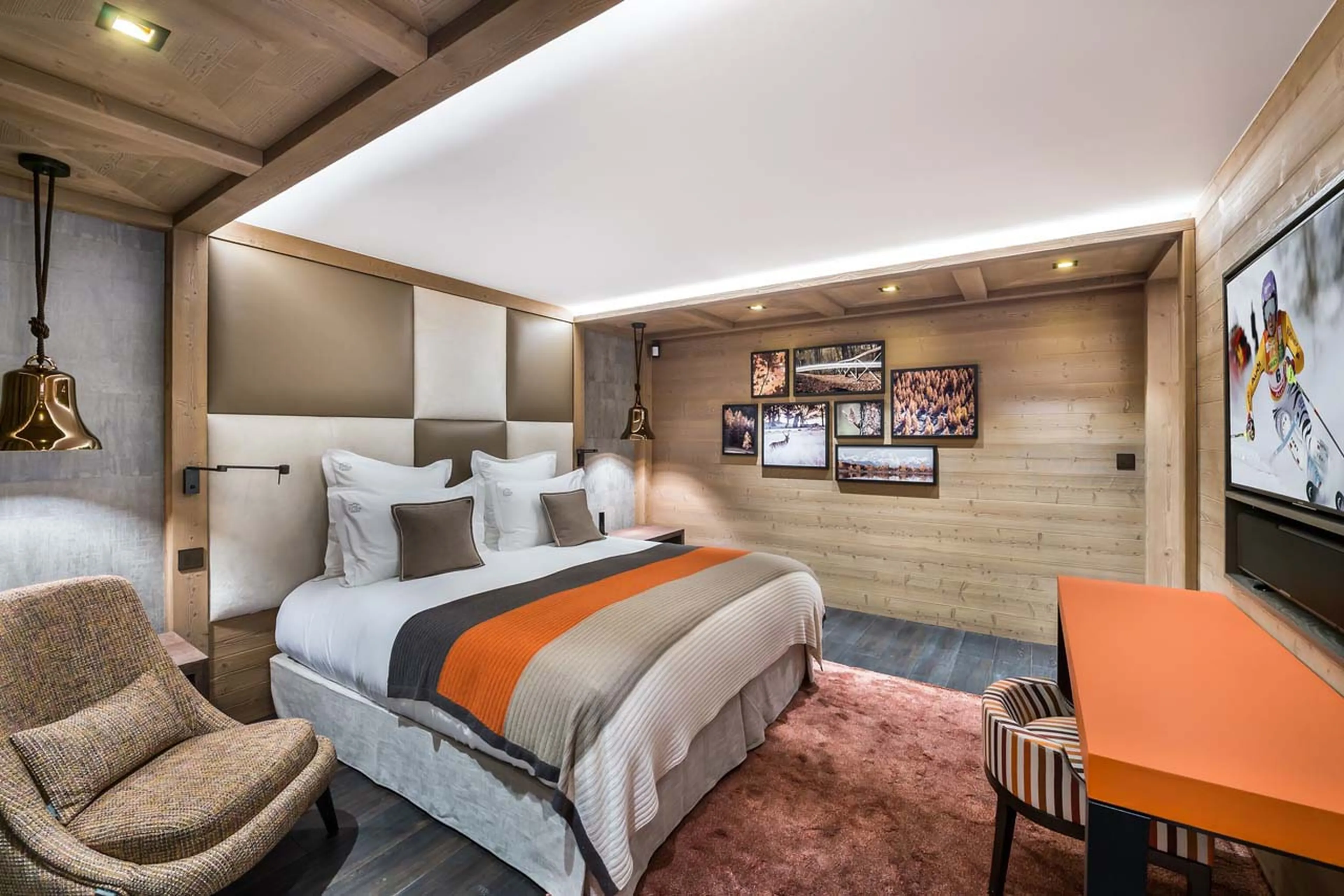 Bedroom five at Chalet Elixir in Courchevel 1850