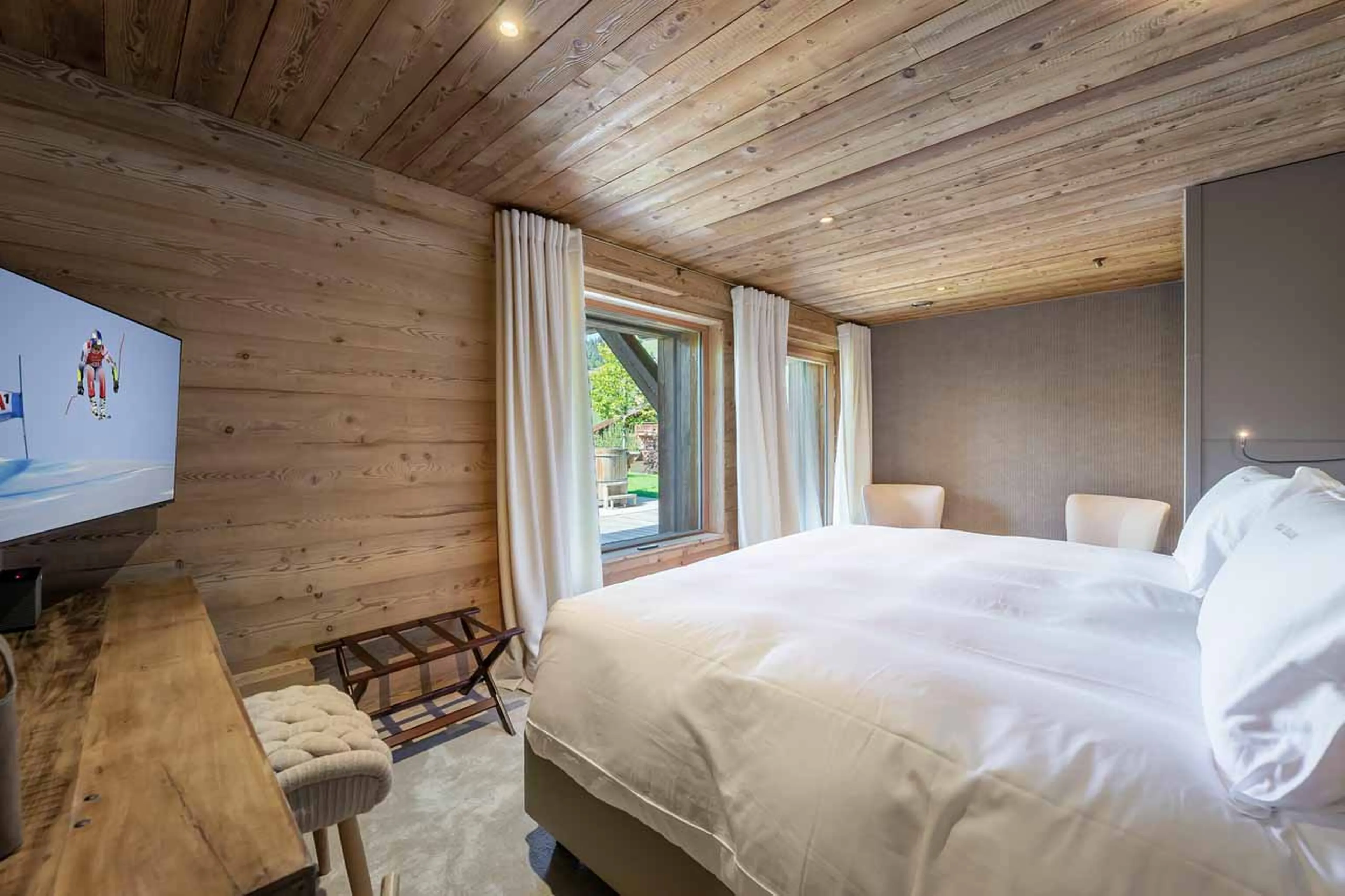 Bedroom one at Chalet Eraldo in Megeve