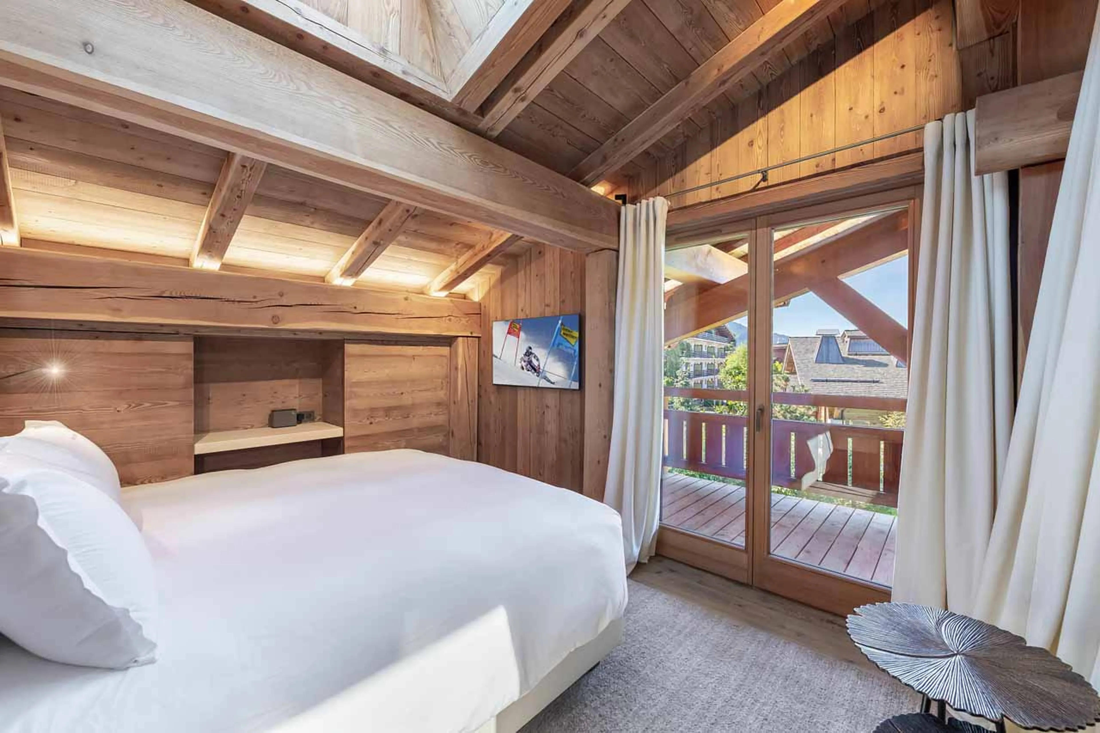 Bedroom three at Chalet Eraldo in Megeve