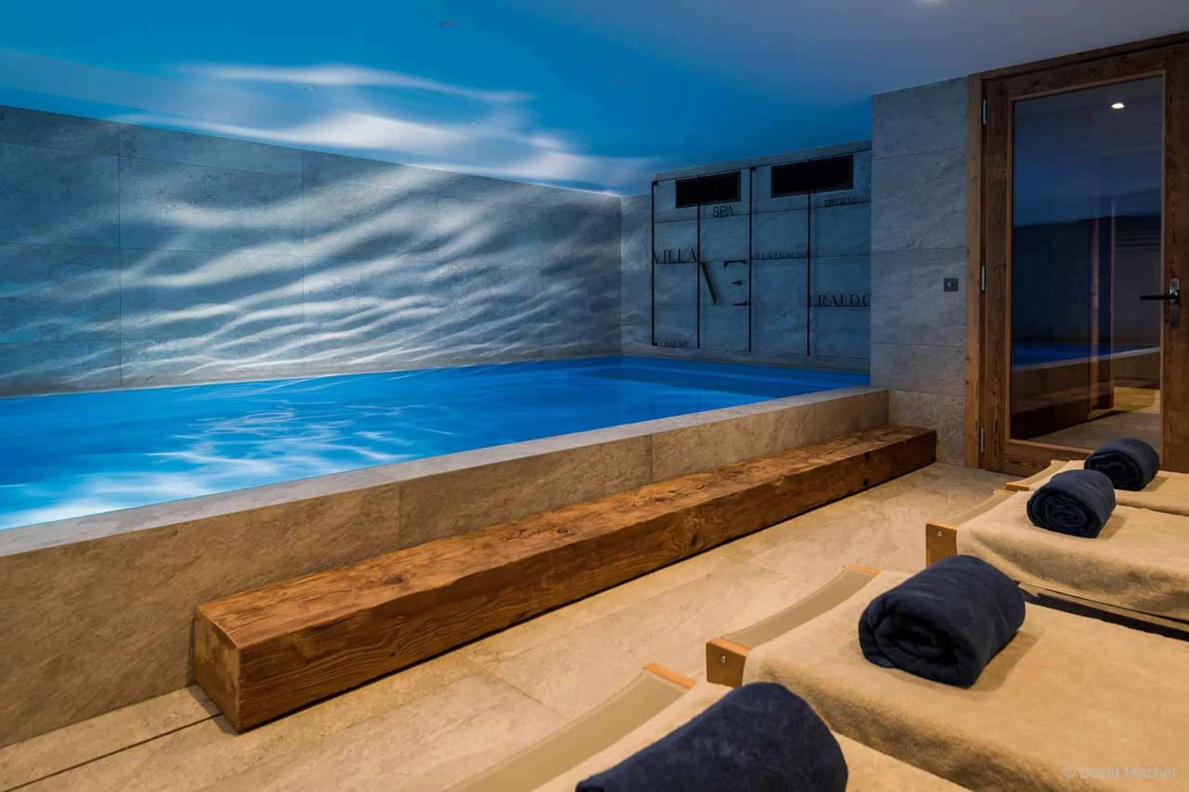 Spa area at Chalet Eraldo in Megeve