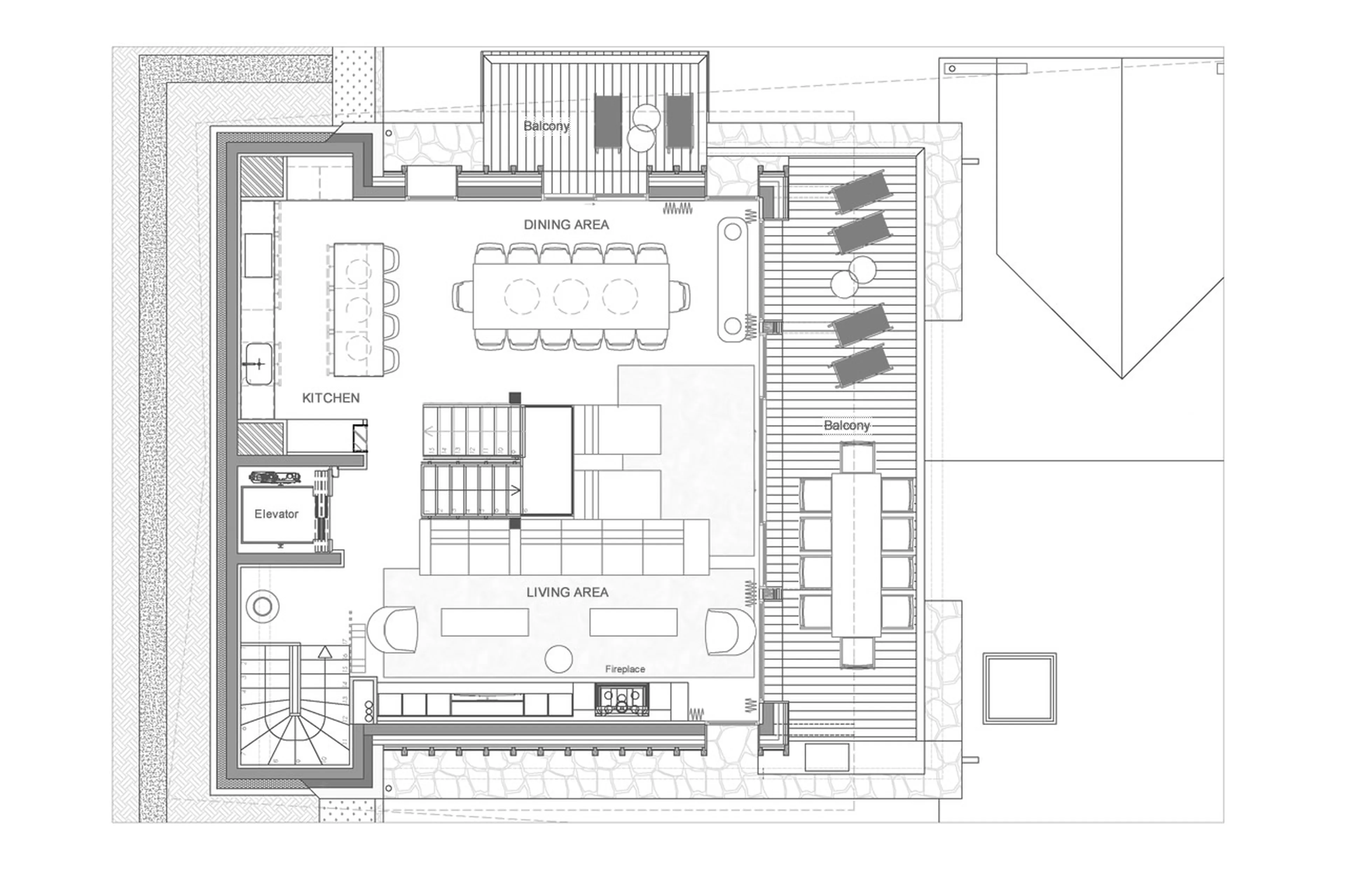 Level 3 floor plan of Chalet Escapade in St Martin de Belleville