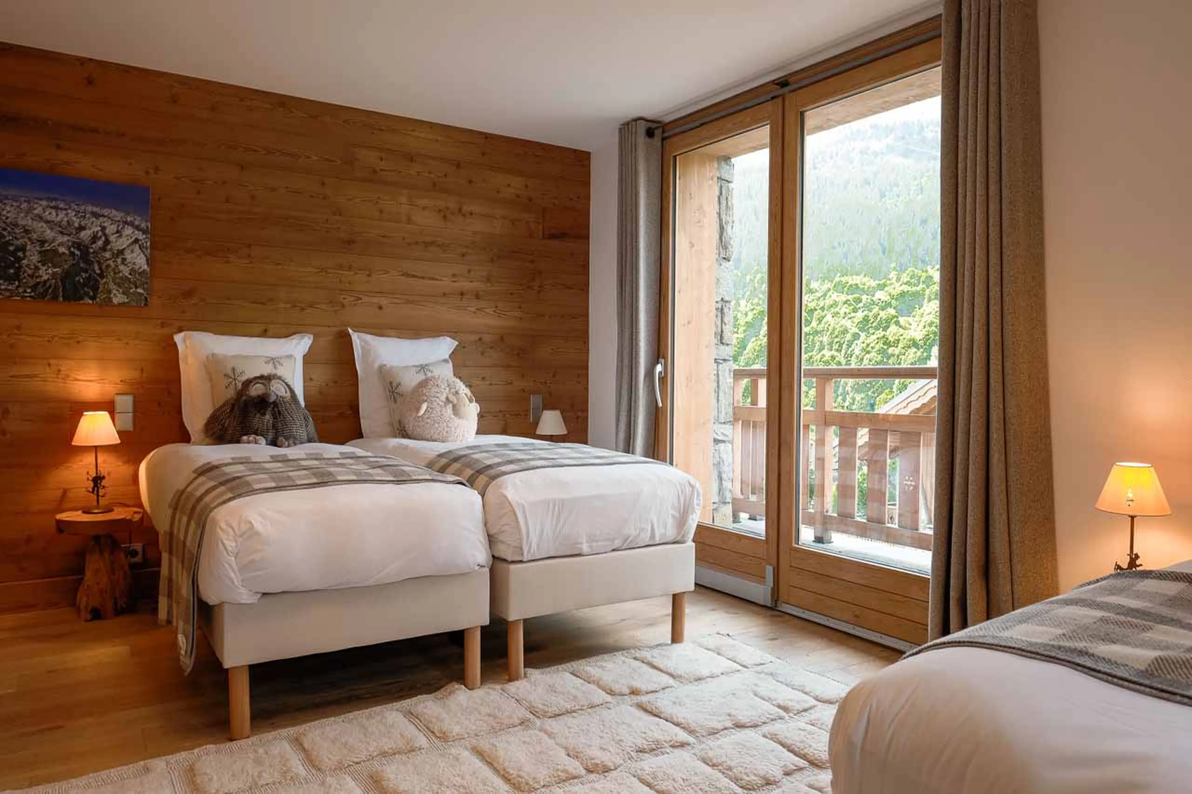 Bedroom 6 balcony access at Etoile des Neige in Meribel