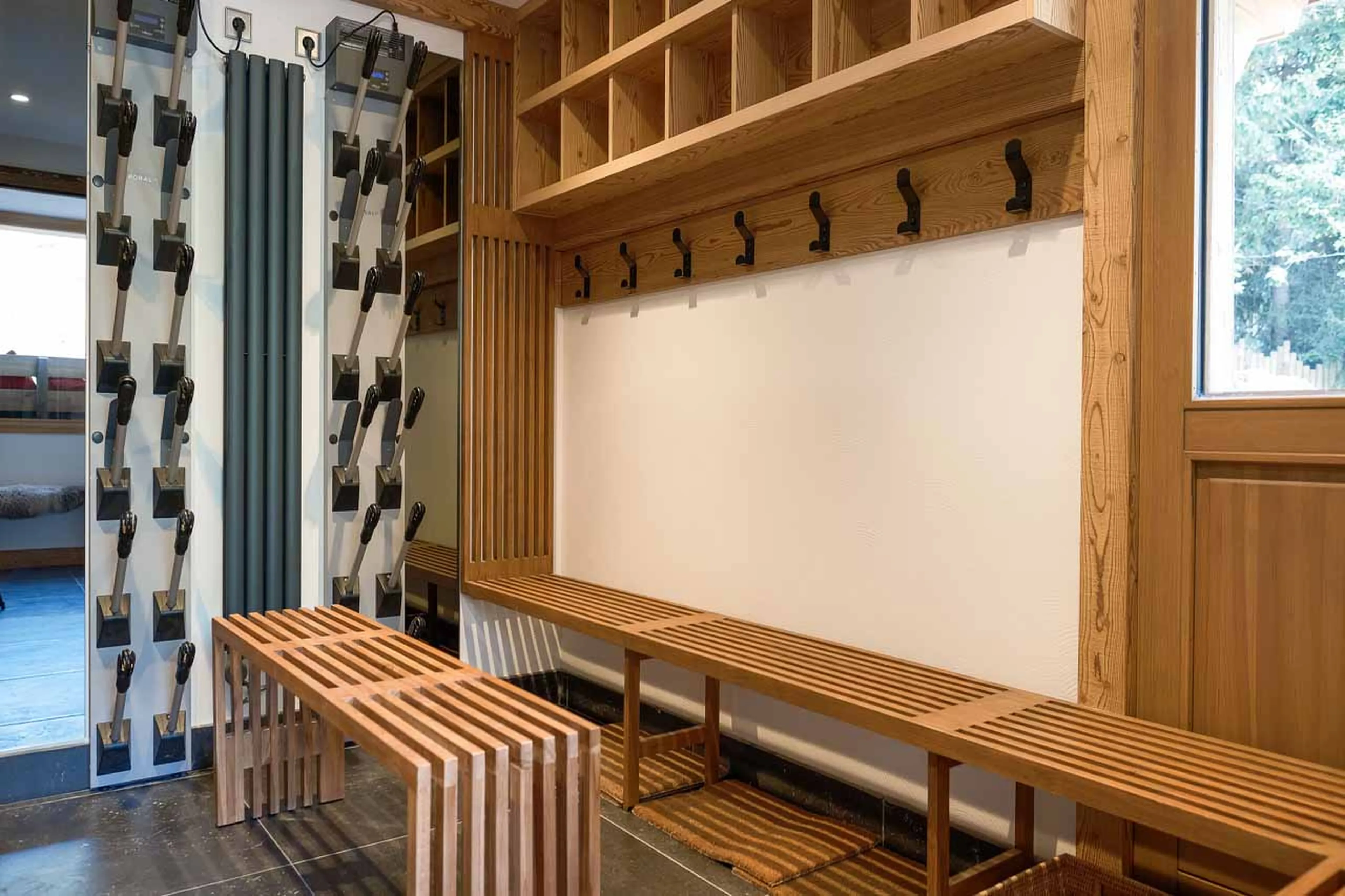 Ski room at Etoile des Neige in Meribel