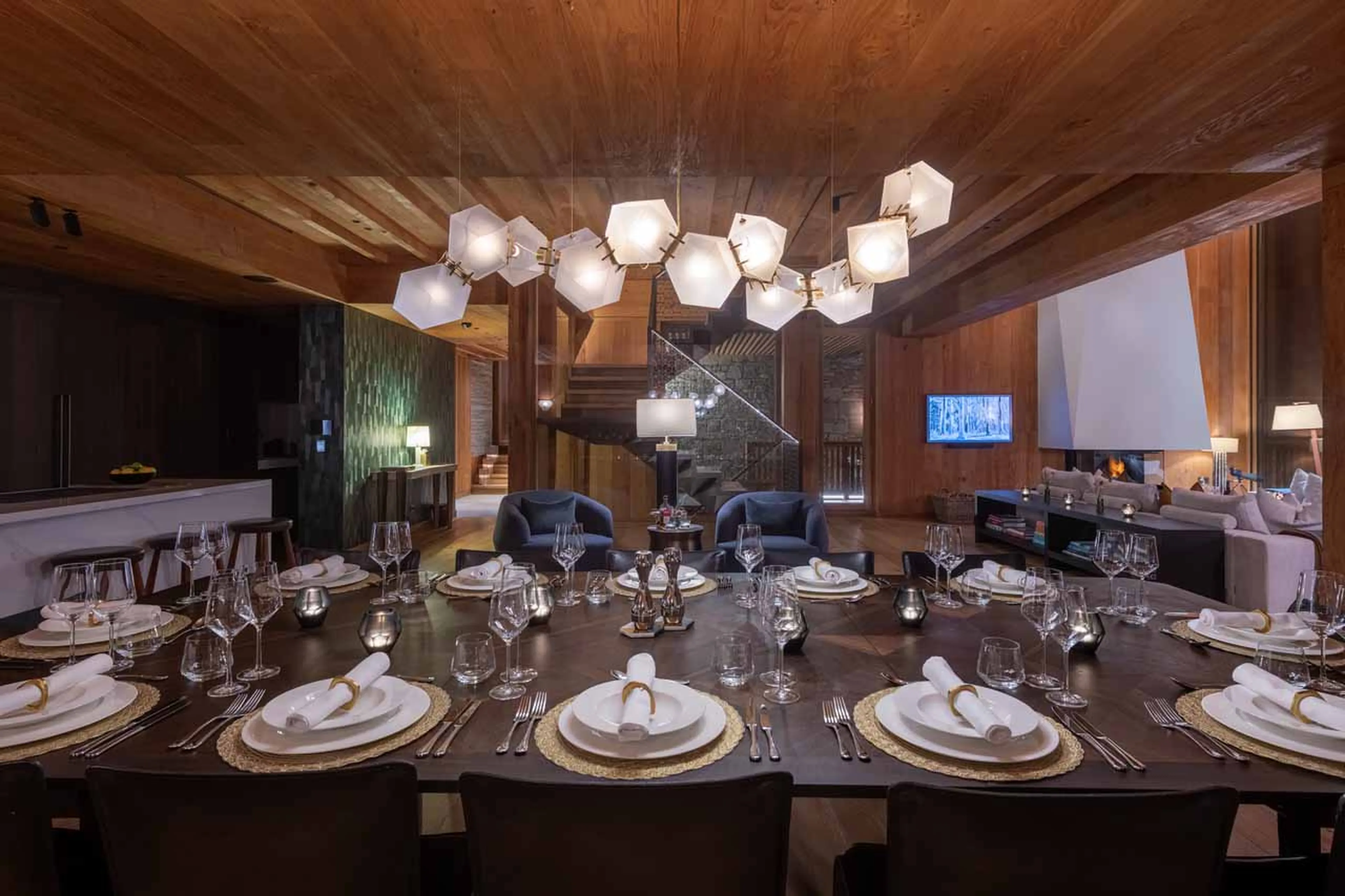 Dining table at Chalet Etoile du Nord - East Wing in Val d'Isere